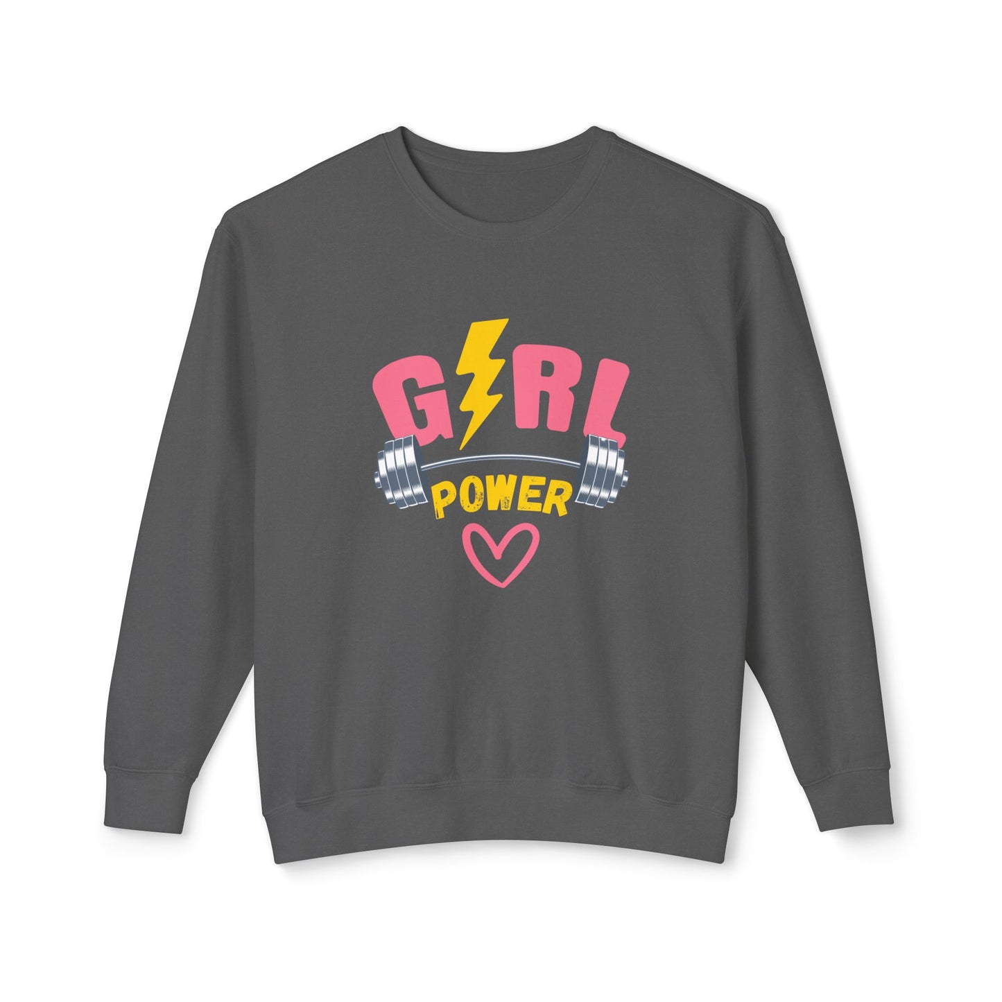 Gym, Girl Power - Unisex Lightweight Crewneck Sweatshirt - 11200