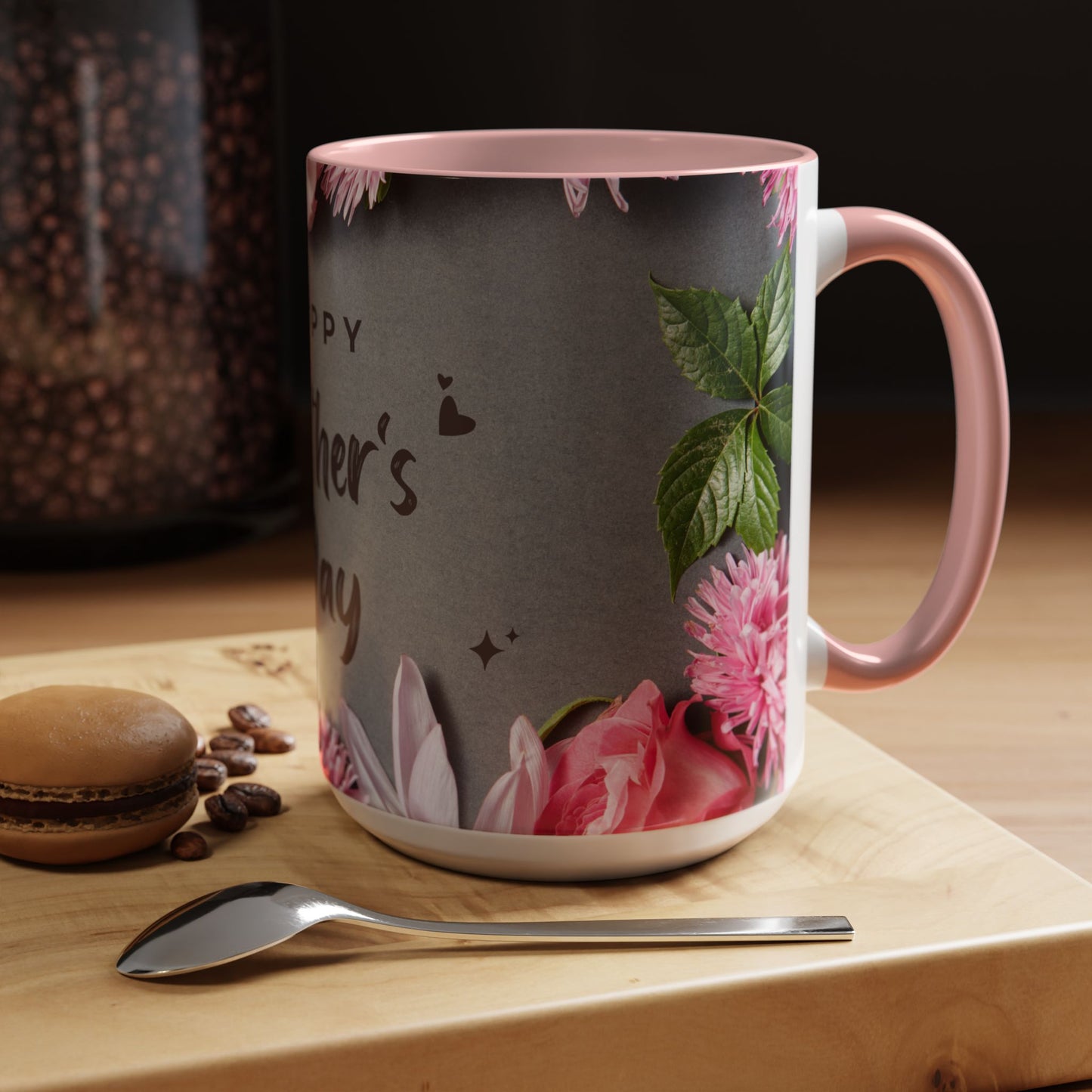 Happy Mother's Day Floral Accent Coffee Mug - Perfect Gift for Moms - 11866