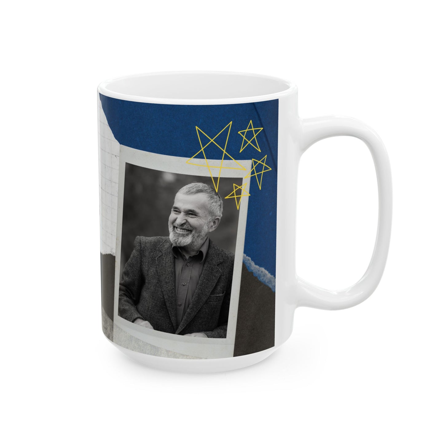 Personalized Father's Day Mug, Custom Ceramic Gifts for Grandpa, Unique Coffee Cup - 14064