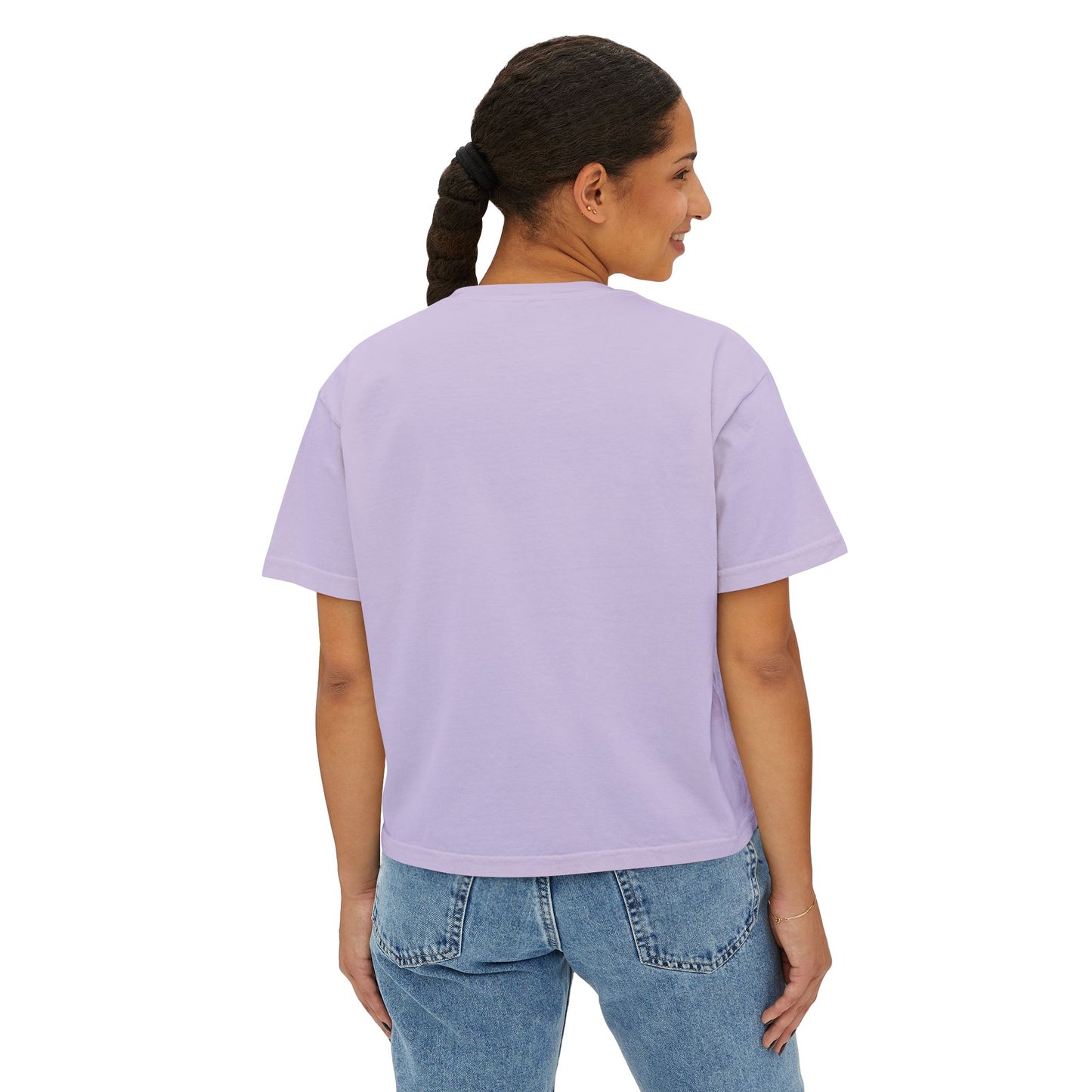 Faith Over Fear Floral Boxy Tee, “Bloom With Grace” Christian Crop Shirt - 14950
