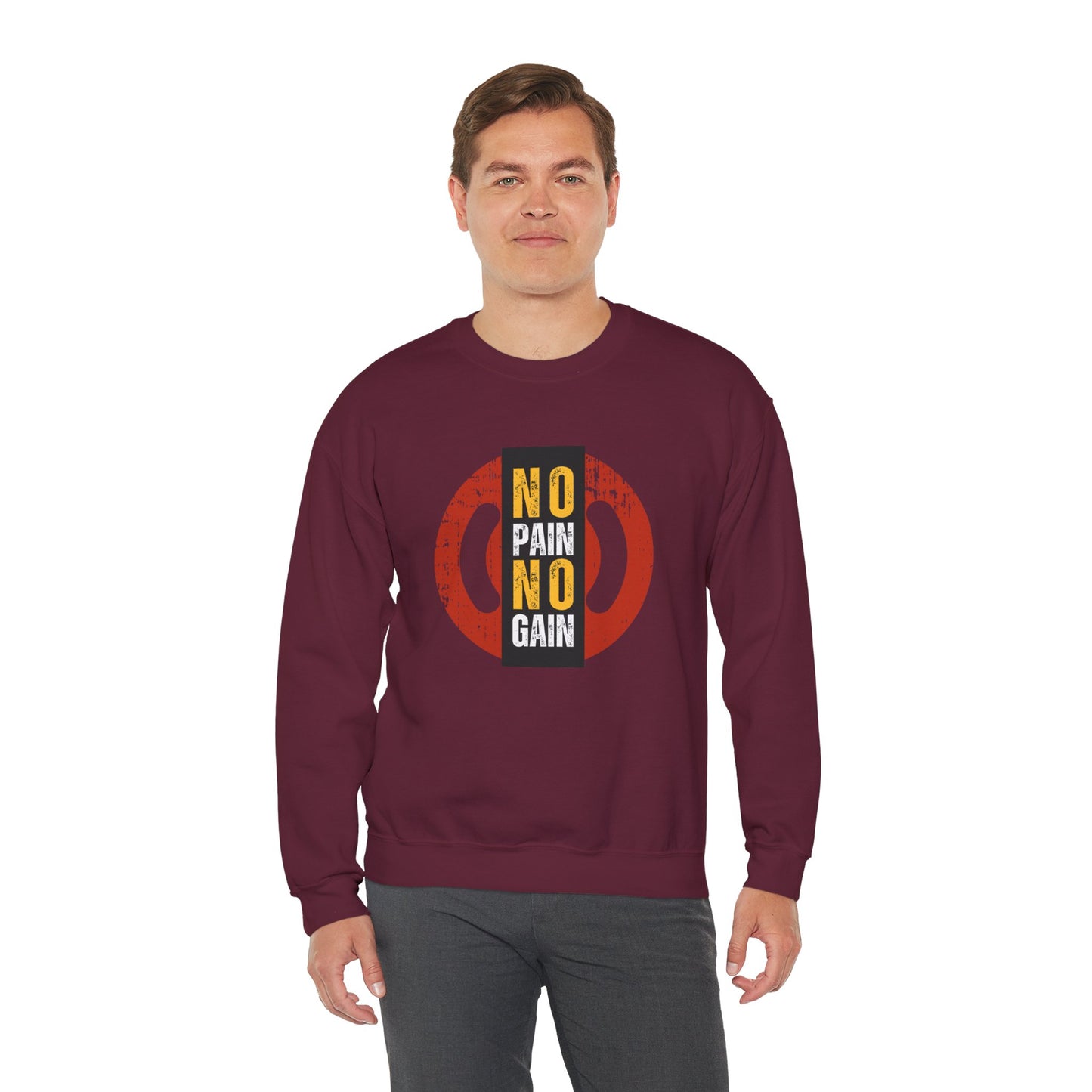 No Pain No Gain - Unisex Heavy Blend™ Crewneck Sweatshirt - 10851