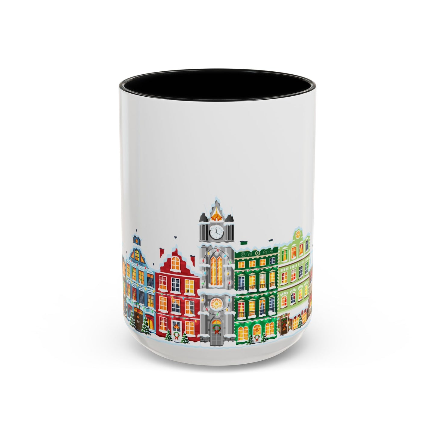 Christmas Houses - Accent Coffee Mug (11, 15oz) - 10438