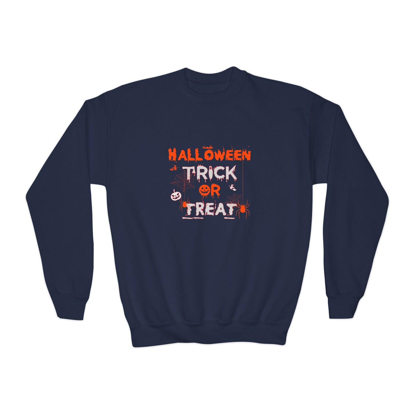 Halloween Trick Or Treat - Youth Crewneck Sweatshirt