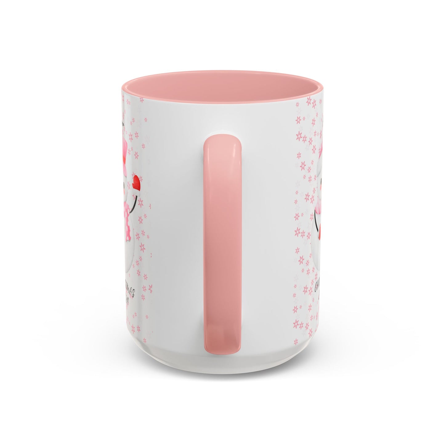 First Christmas, Baby Girl, Customizable - Accent Coffee Mug (11, 15oz) - 10001