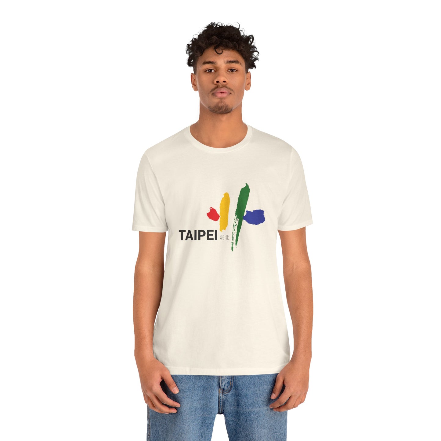 Taipei Artistic Unisex Tee - Colorful Graphic Short Sleeve Shirt - 12245