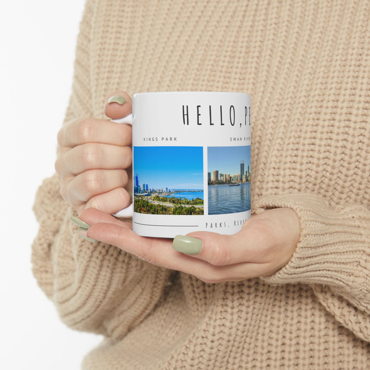 Hello Perth! Scenic Ceramic Mug - 11oz & 15oz - 12178