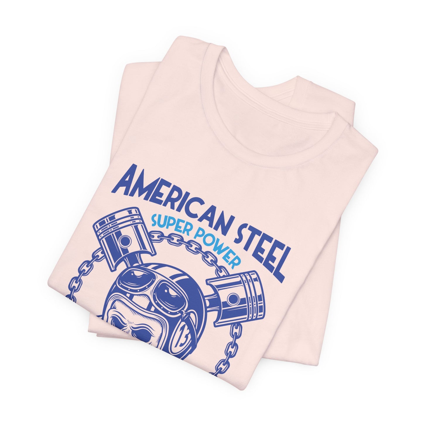 American Steel, Super Power On The Road - Unisex Jersey Short Sleeve Tee