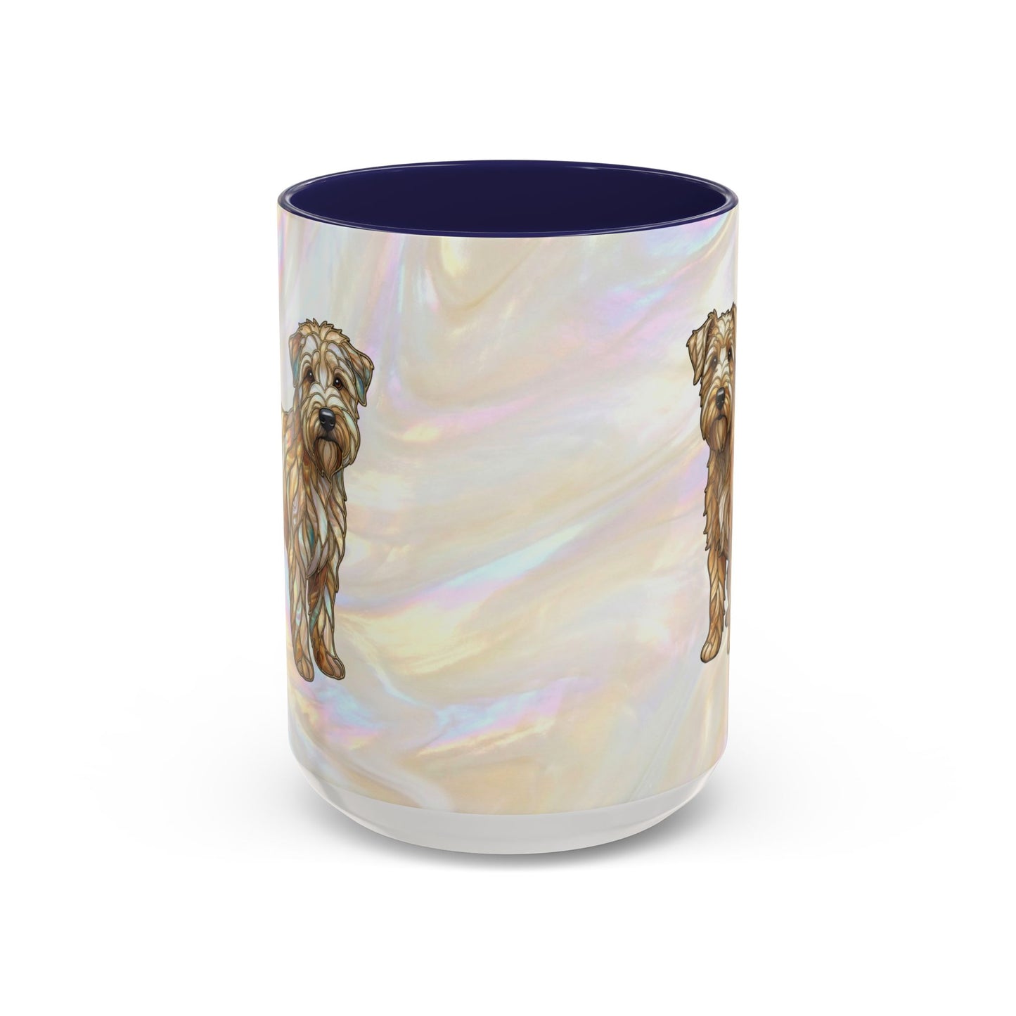 Wheaten Terrier Accent Coffee Mug – Stained Glass Design 11/15oz - 14651