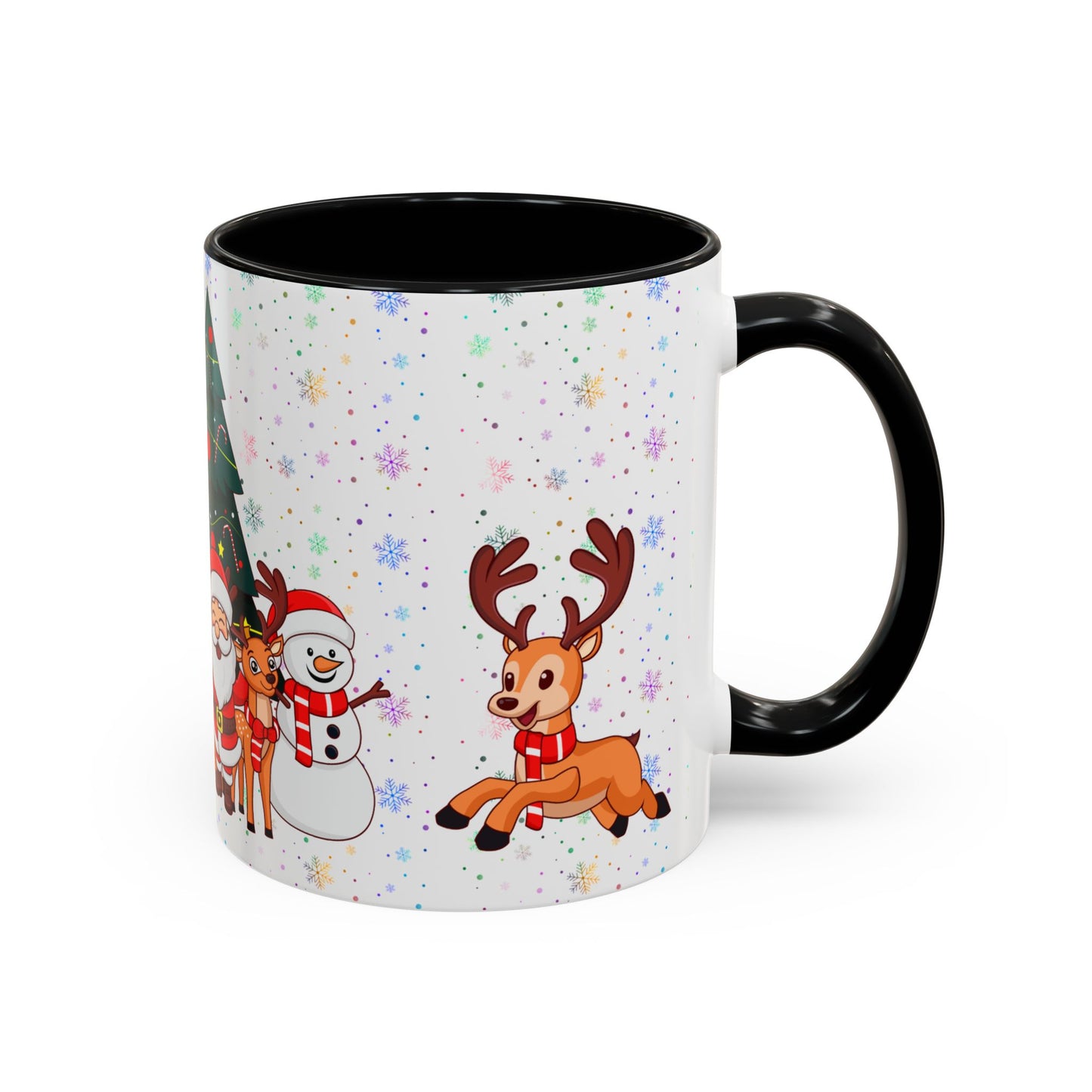 Christmas Party,  Santa,  Snowman, & Reindeer -  Accent Coffee Mug (11, 15oz) - 10428