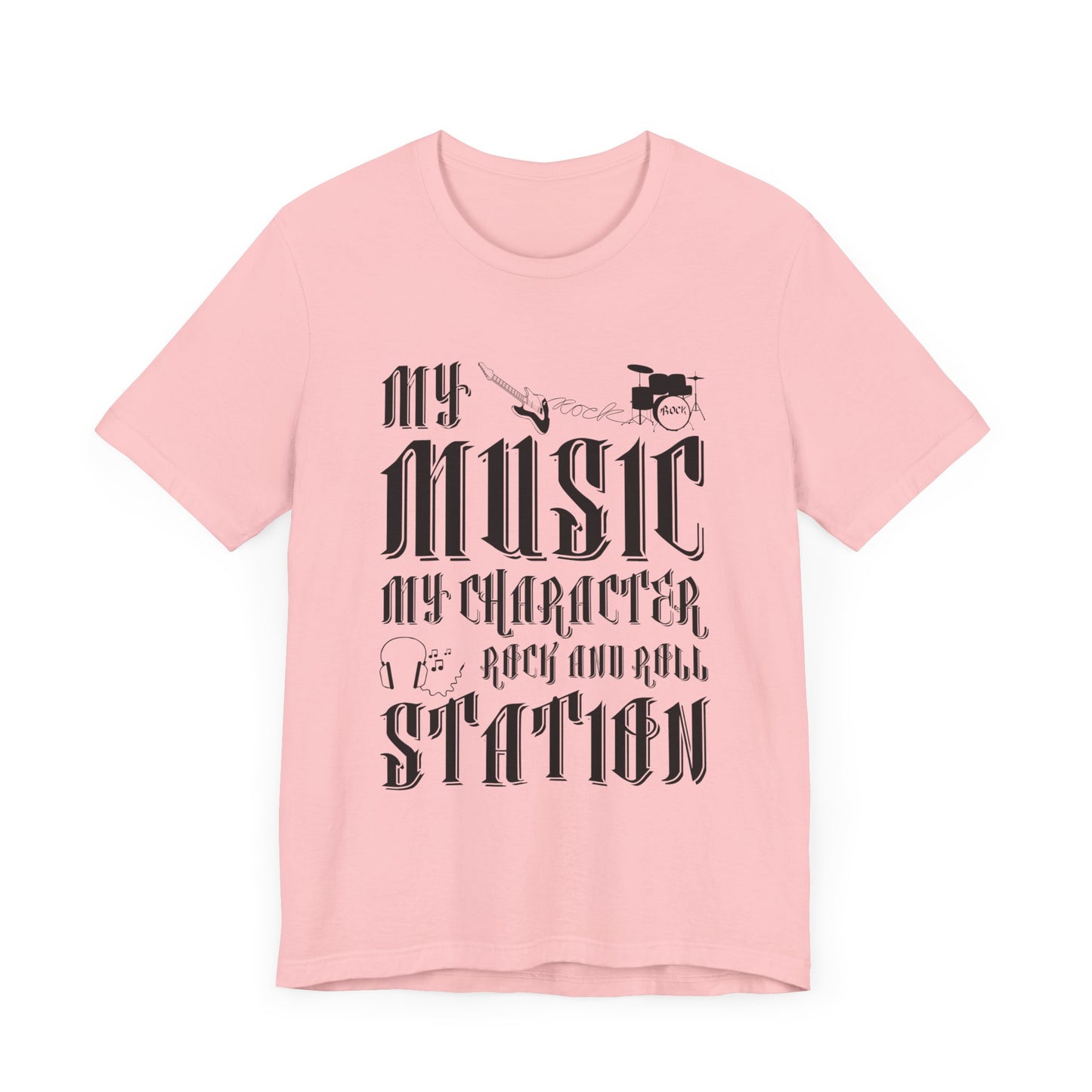 My Music My Character, Rock & Roll Station - Unisex Jersey Short Sleeve Tee