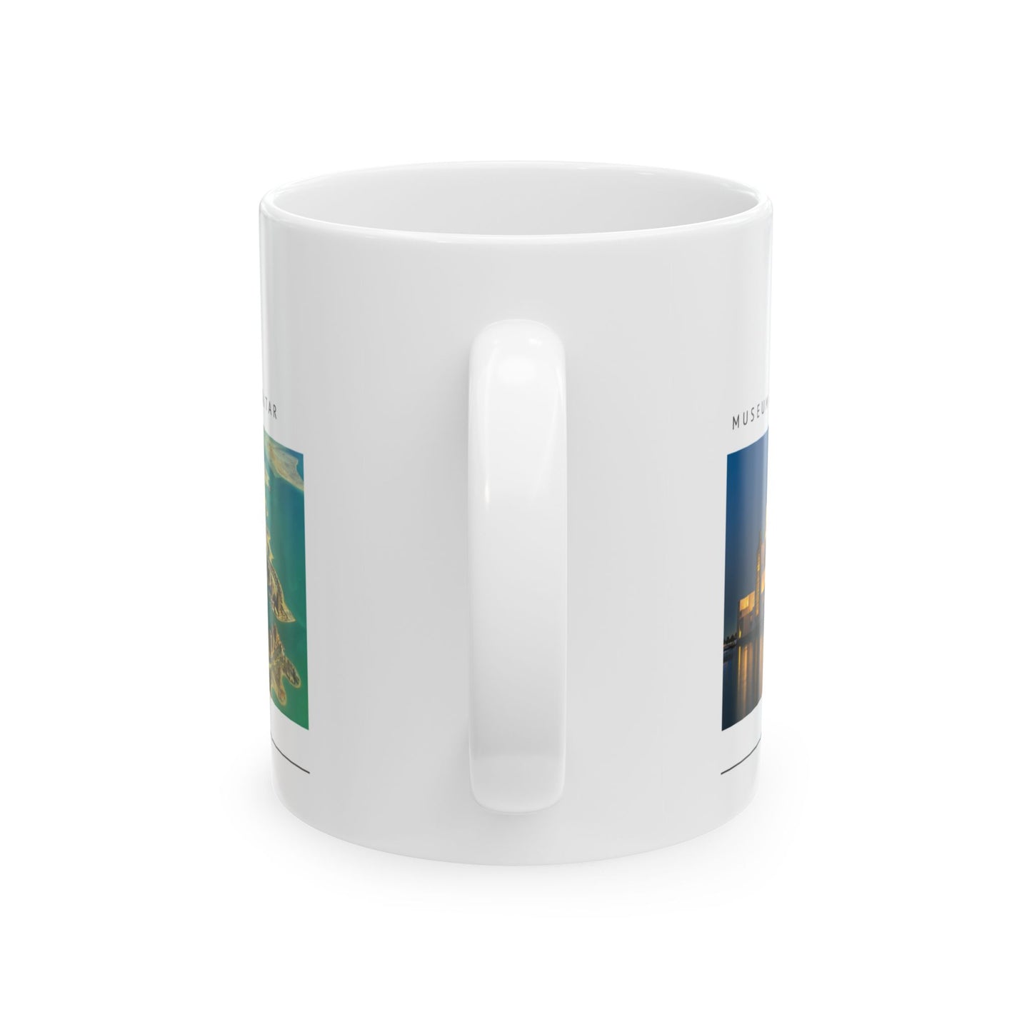 Hello Doha! Ceramic Travel Mug - 11oz & 15oz | Souq Waqif Art Design - 12108