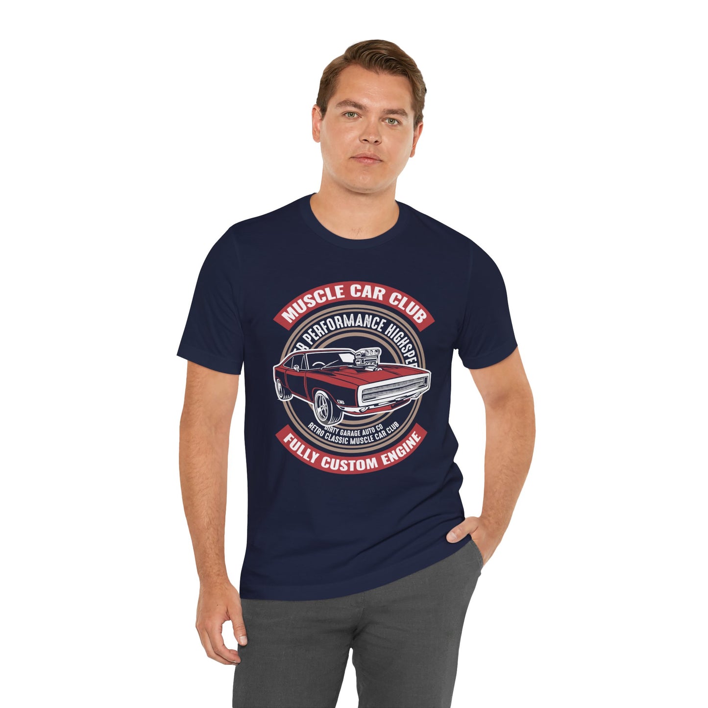 Muscle Car Club, Fully Custom Engine - Unisex Jersey Short Sleeve Tee - 12956