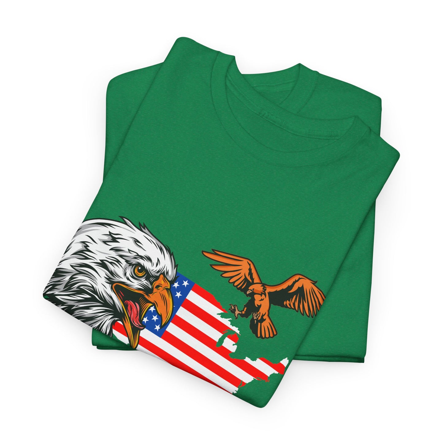 Unisex Heavy Cotton Tee with "Forever Free" Design - Perfect for Patriotic Events, July 4th Celebrations, Gifts, Summer Wear, Casual Outfits - 13692