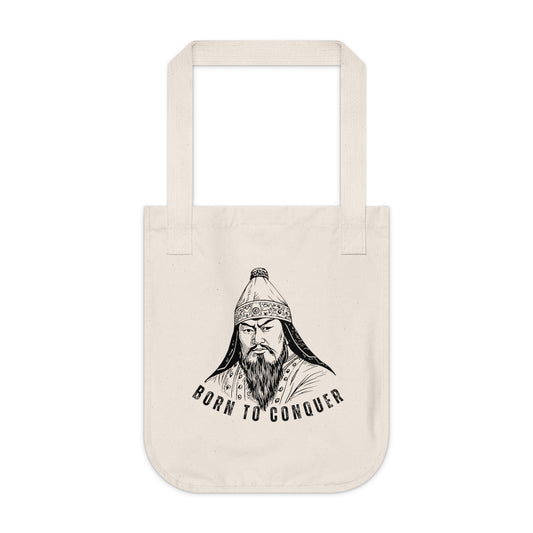 Born to Conquer Mongolia - Organic Canvas Tote Bag