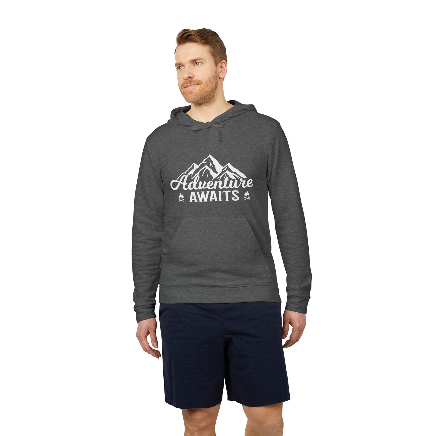 Camping: Adventure Awaits - Adidas Unisex Fleece Hoodie