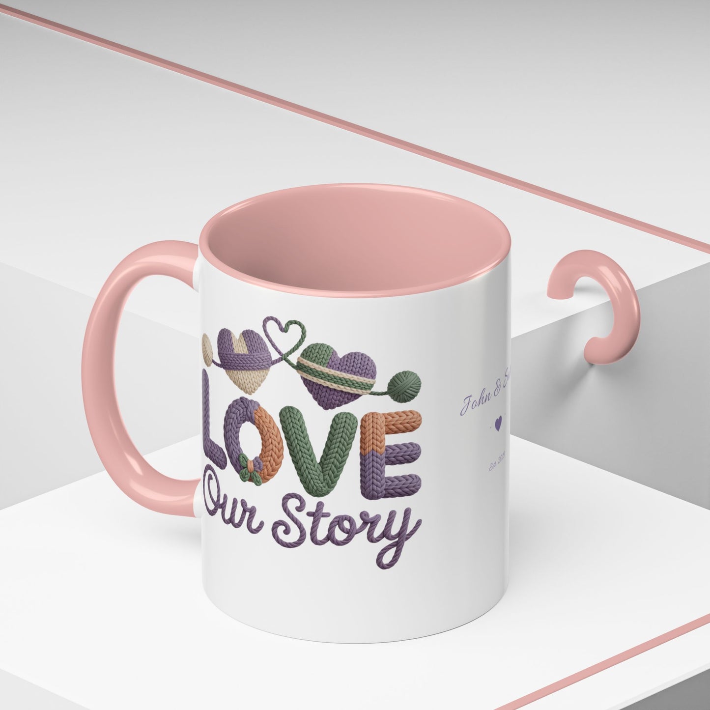 Our Story Personalized Mug — Custom Names & Established Date | Couple Gift (11oz / 15oz) - 14749
