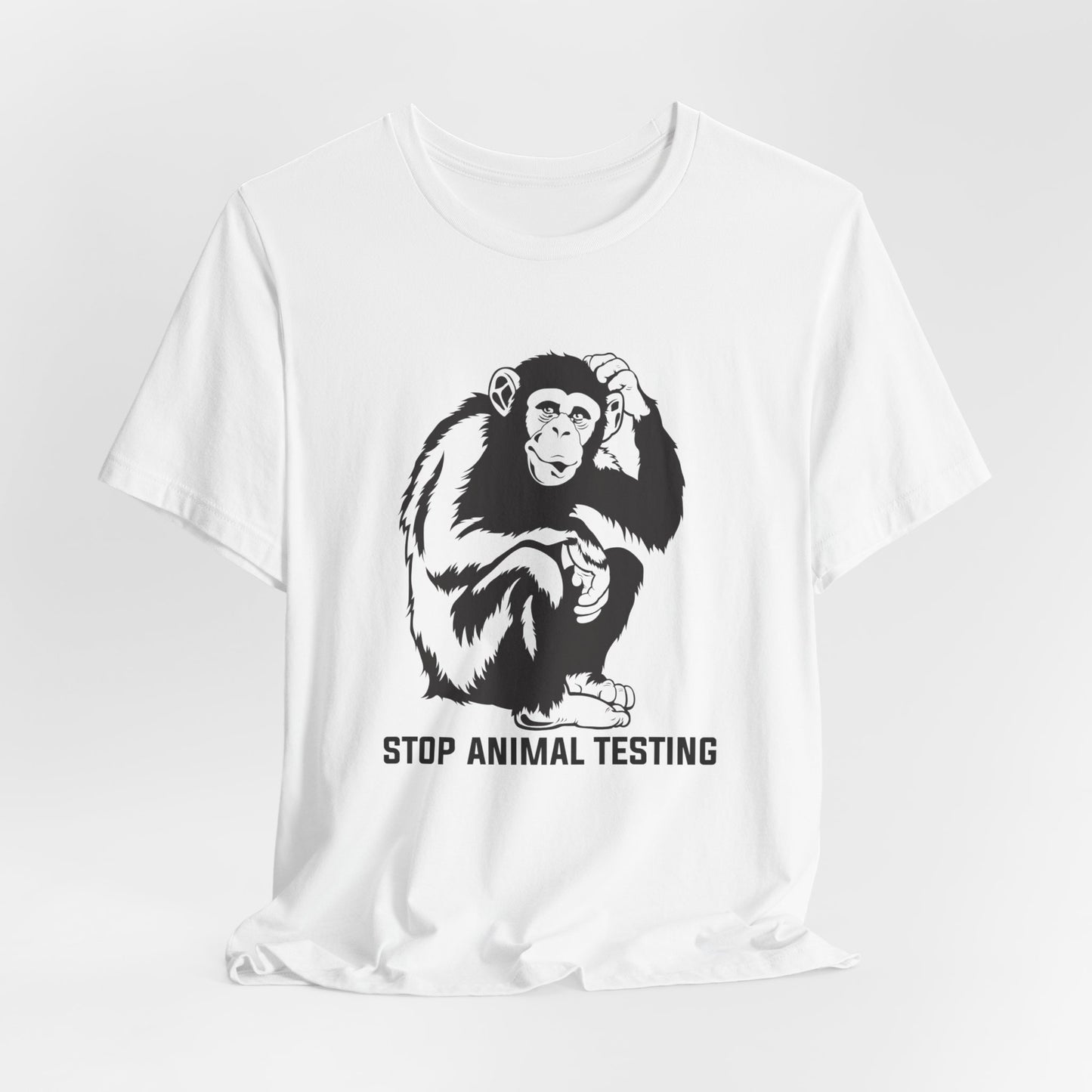 Vegan: Stop Animal Testing - Unisex Jersey Short Sleeve Tee