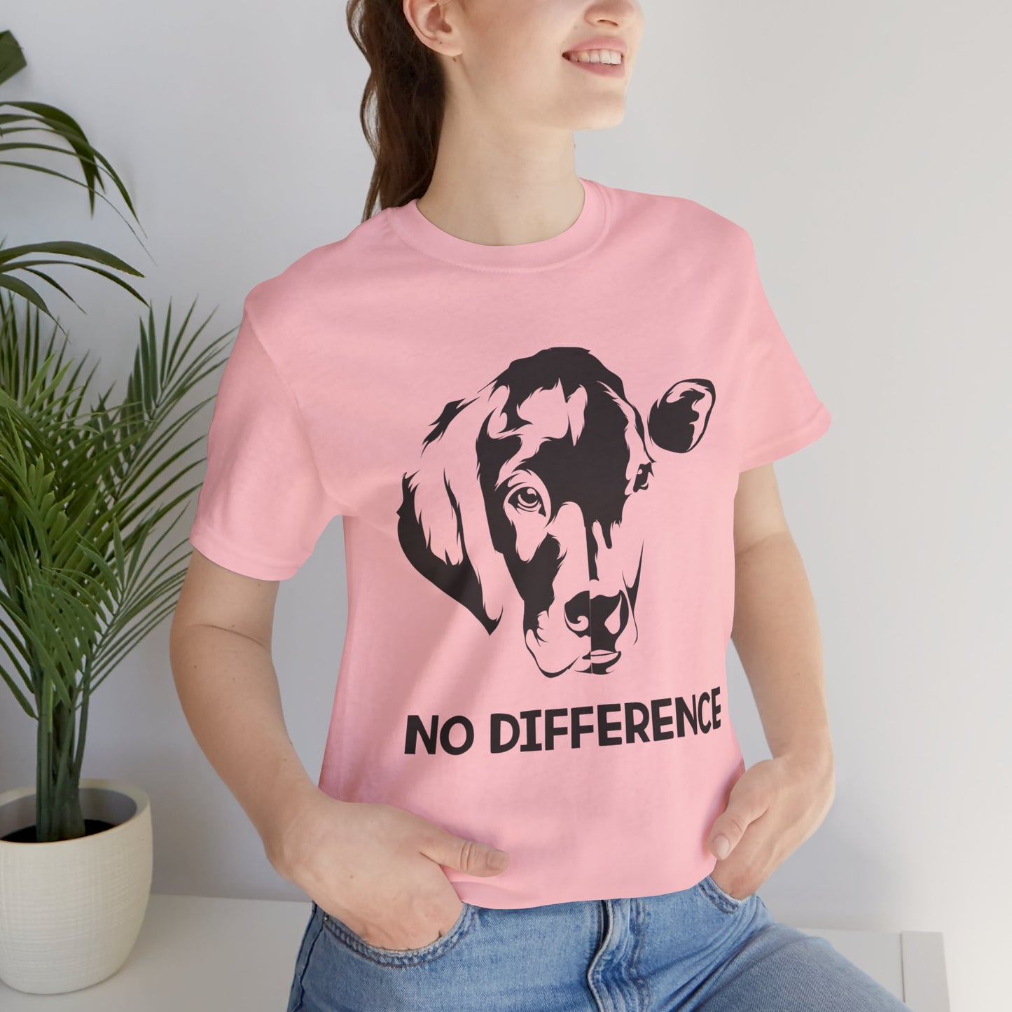 Vegan: No Difference - Unisex Jersey Short Sleeve Tee