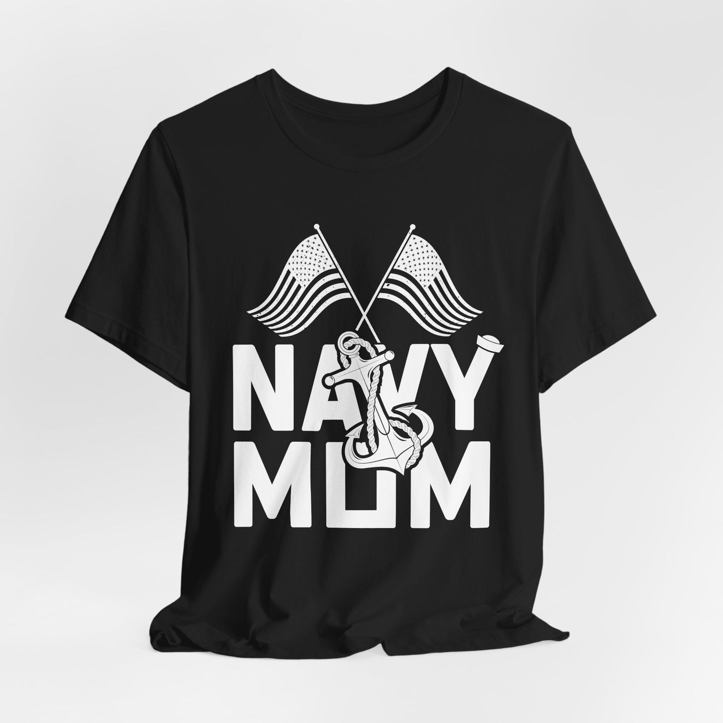 Navy Mom - Unisex Jersey Short Sleeve Tee - 13045