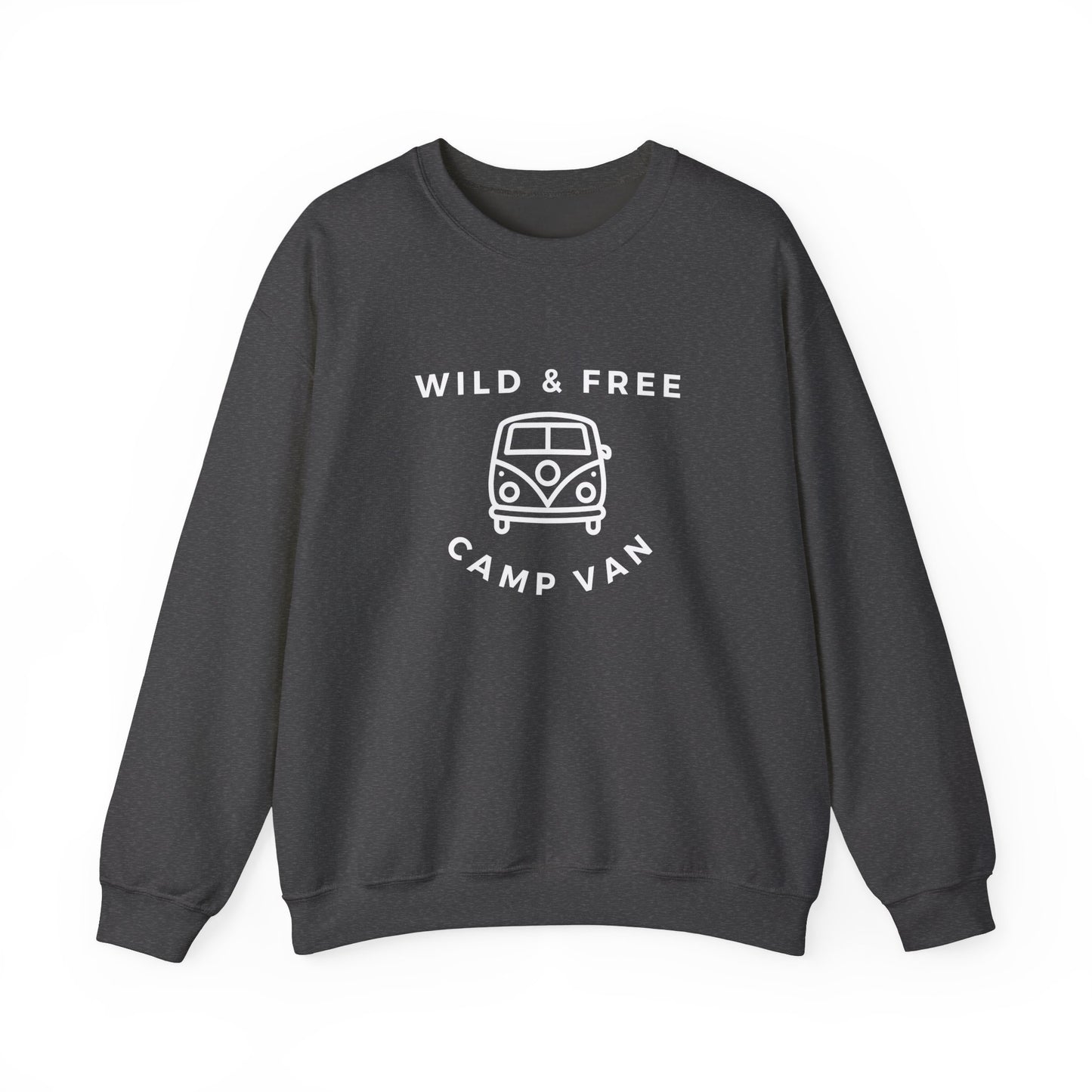 Wild & Free, Camp Van - Unisex Heavy Blend™ Crewneck Sweatshirt - 10741