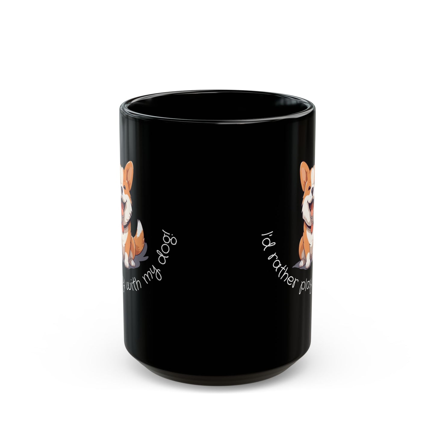 Corgi Lover's Black Mug - Perfect Gift for Dog Owners, Pet Lovers, Coffee Lovers, Corgi Gifts, Funny Dog Mug - 14079