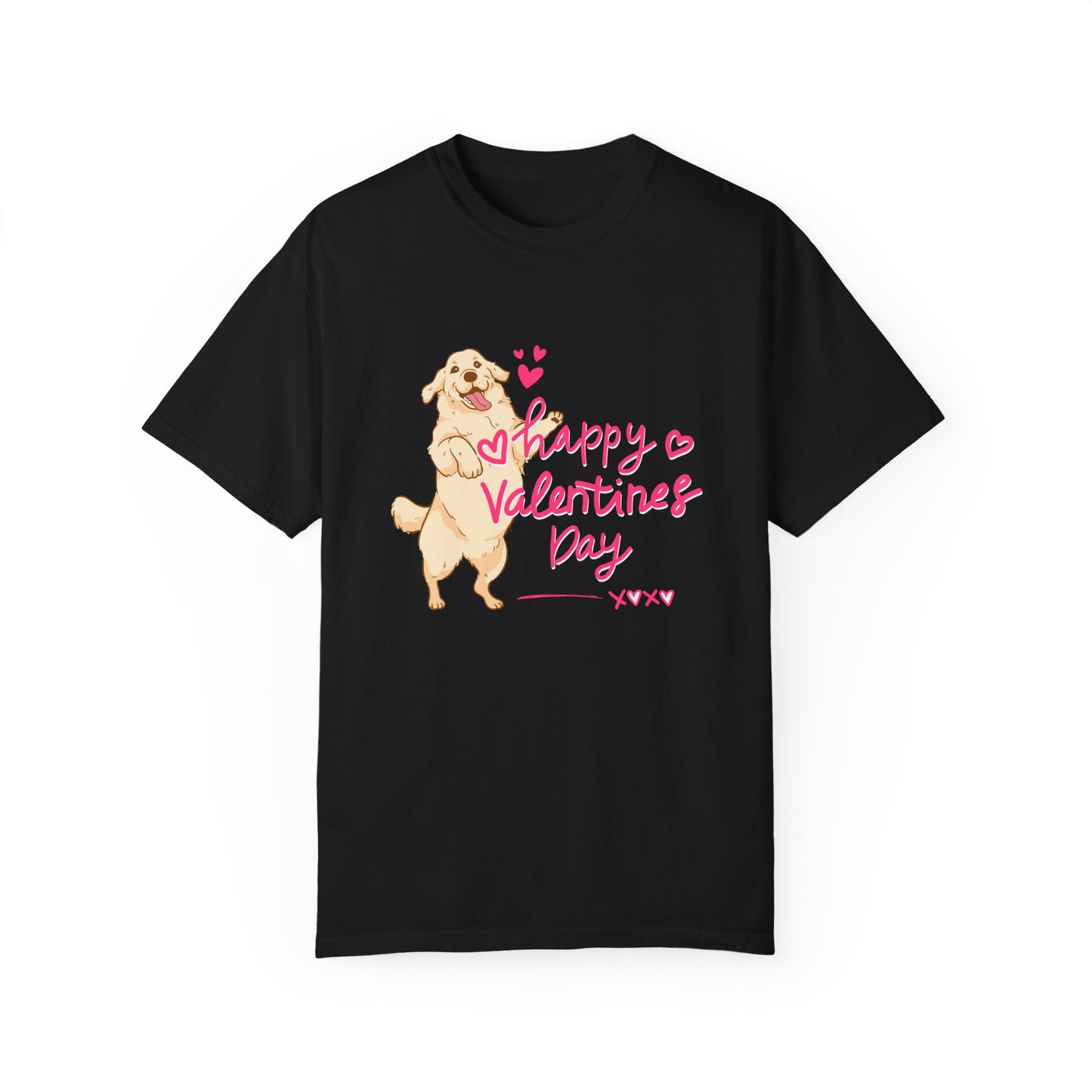Dog, Happy Valentine's Day, XoXo - Unisex Garment-Dyed T-shirt - 11573