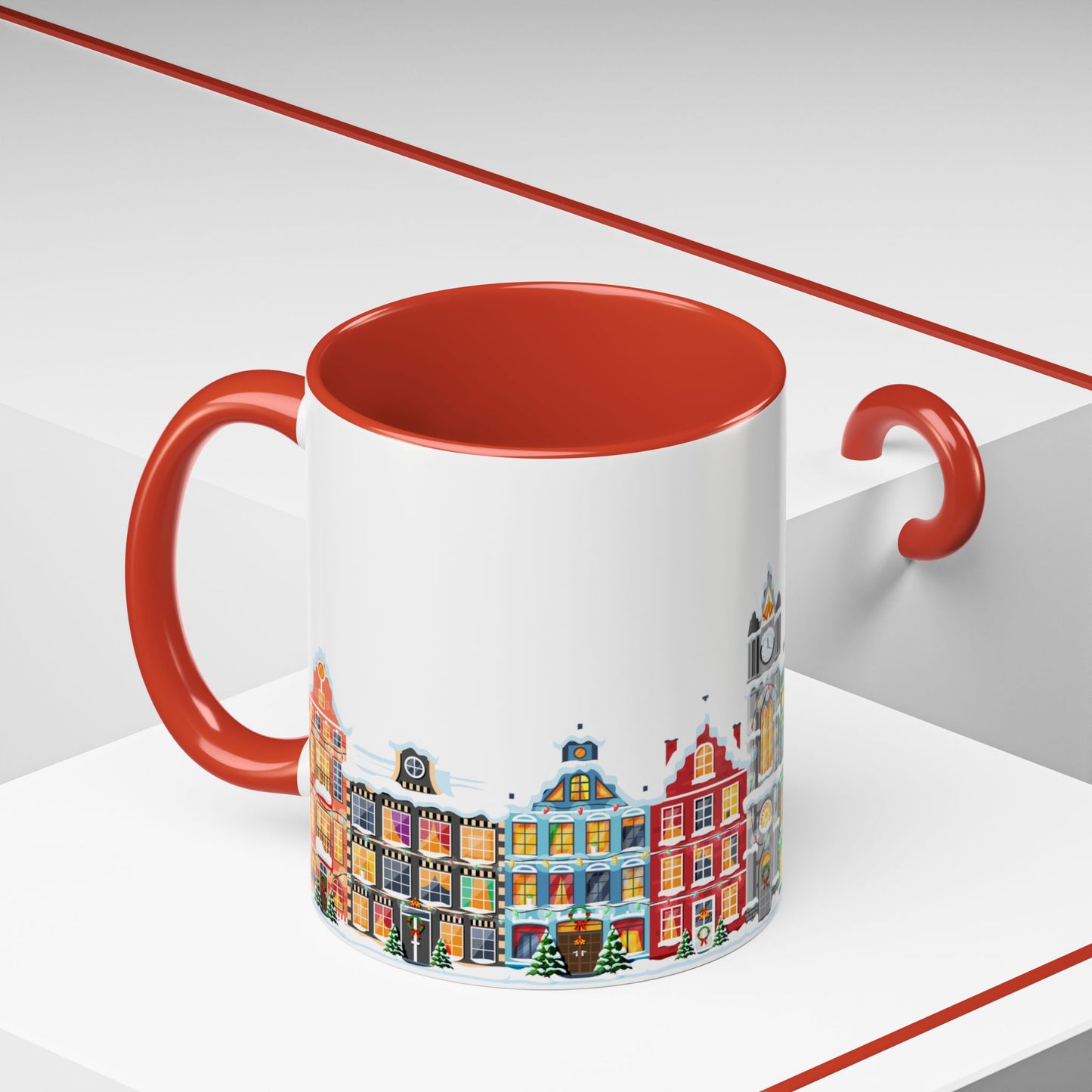 Christmas Houses - Accent Coffee Mug (11, 15oz) - 10438