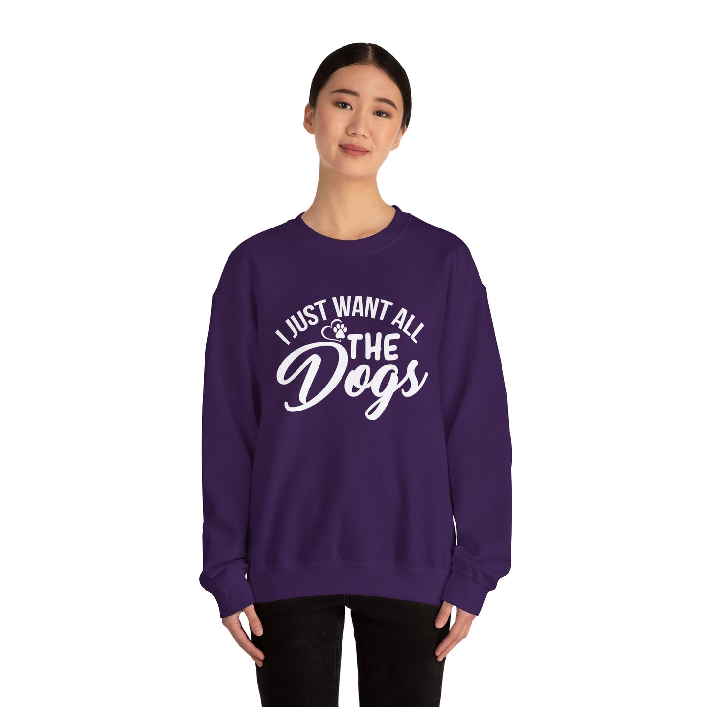 I Just Want All the Dogs - Unisex Heavy Blend™ Crewneck Sweatshirt