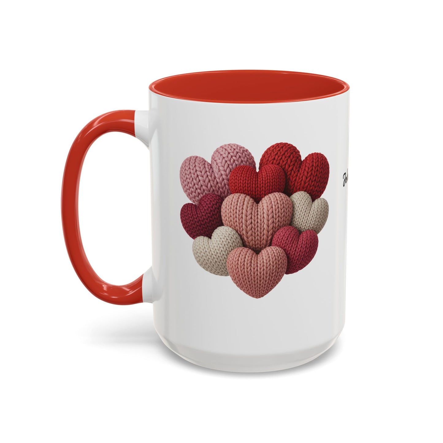 Valentine’s Hearts Personalized Mug — Custom Names & Established Date (11oz / 15oz) - 14745