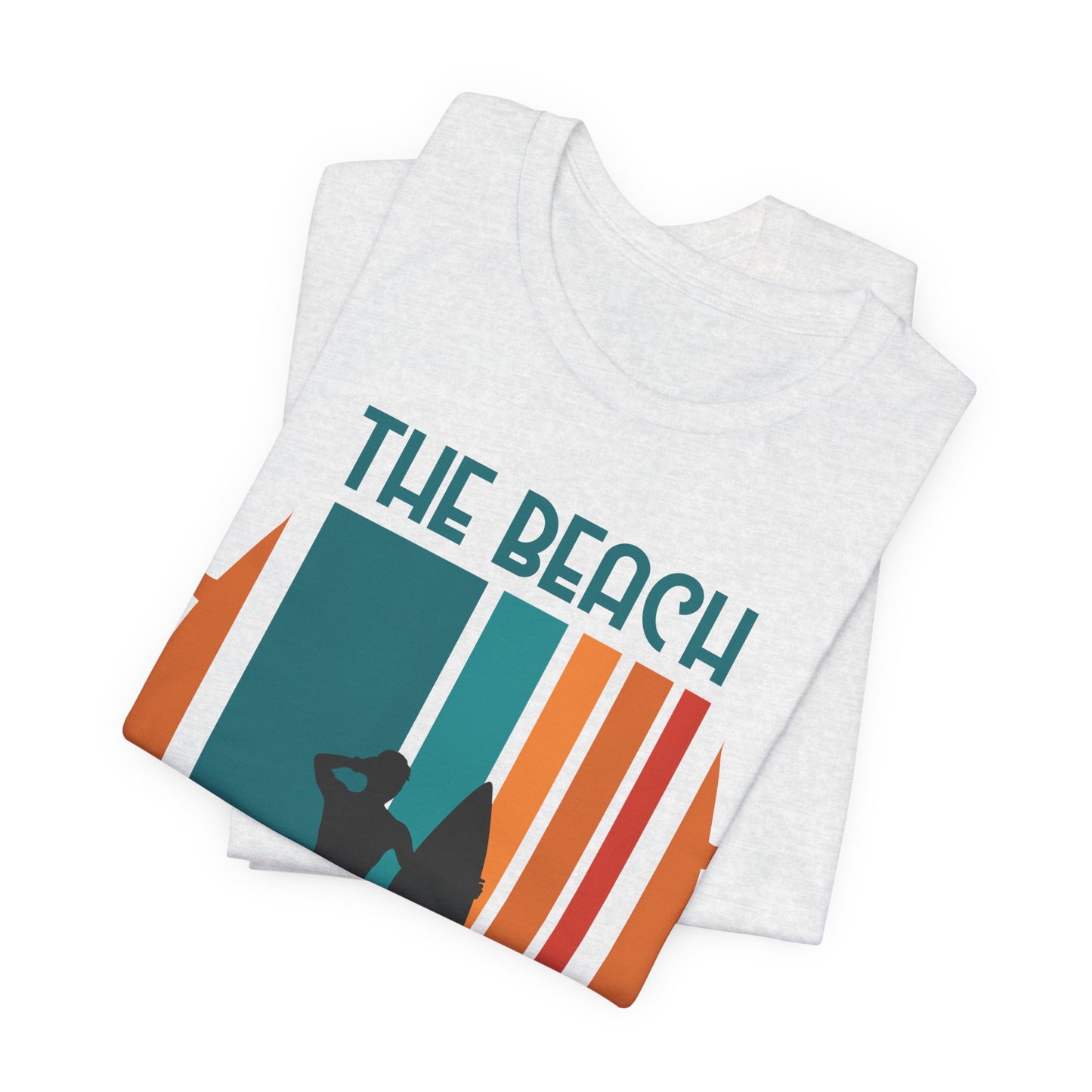 The Beach Is My Happy Place - Unisex Jersey Short Sleeve Tee - 13131