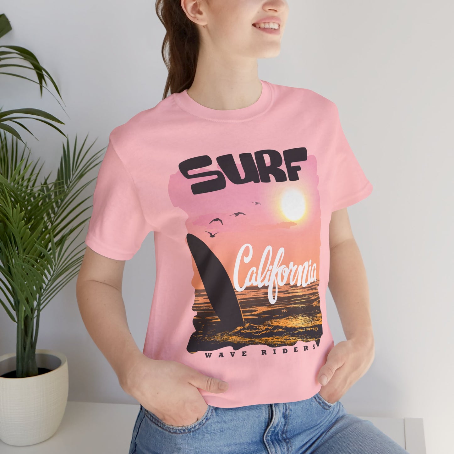 Surf California, Wave Riders - Unisex Jersey Short Sleeve Tee - 13184