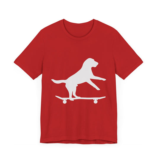 Skateboarding Pup - Unisex Jersey Short Sleeve Tee