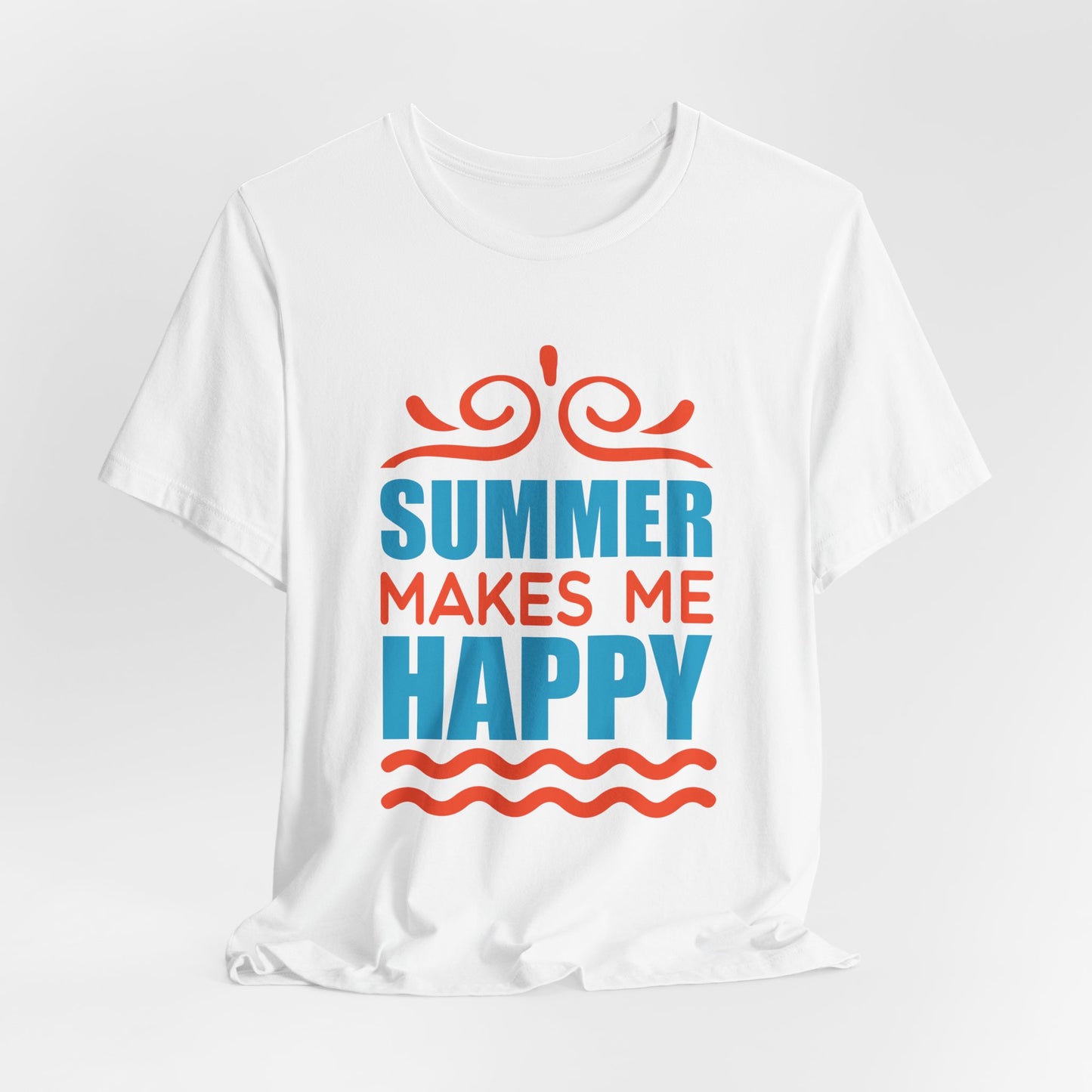 Summer Makes Me Happy - Unisex Jersey Short Sleeve Tee - 13189