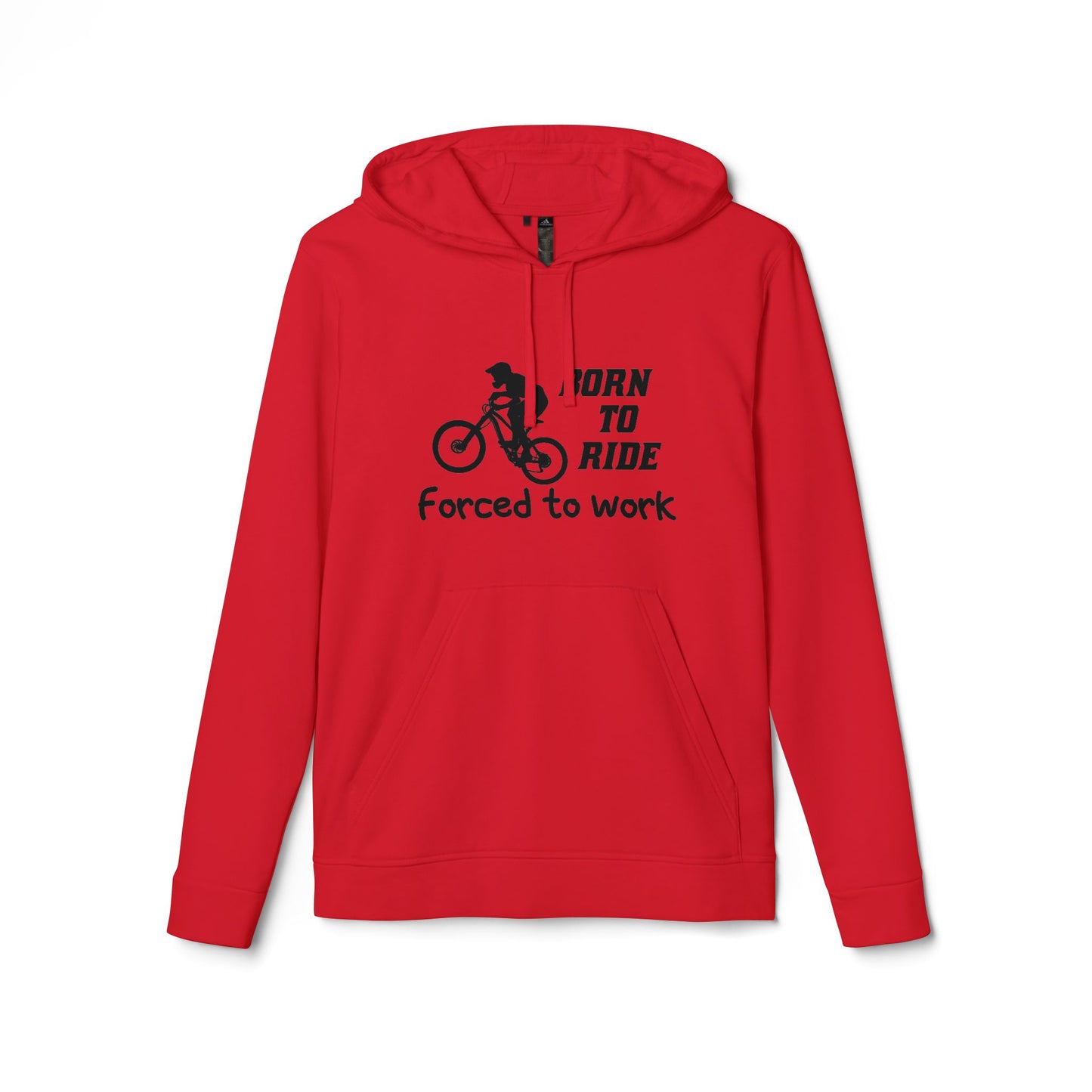 Born To Ride, Forced To Work - Adidas Unisex Fleece Hoodie