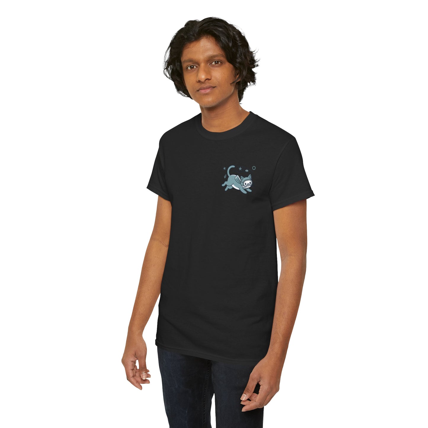 Sea Cats T-Shirt — Cute Underwater Cat Graphic Tee, Ocean Cat Lover Gift - 14869