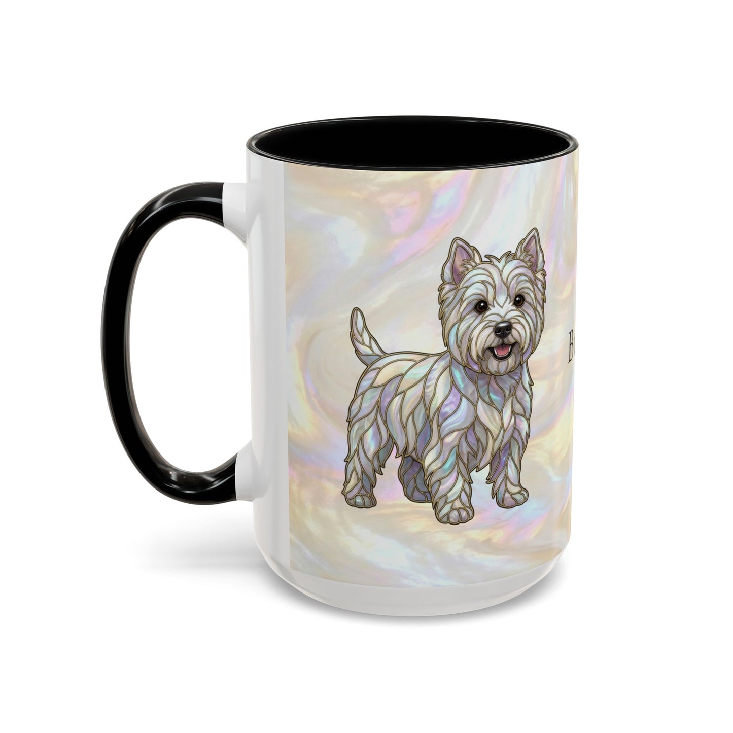 Westie Accent Coffee Mug – Stained Glass Design 11/15oz - 14650