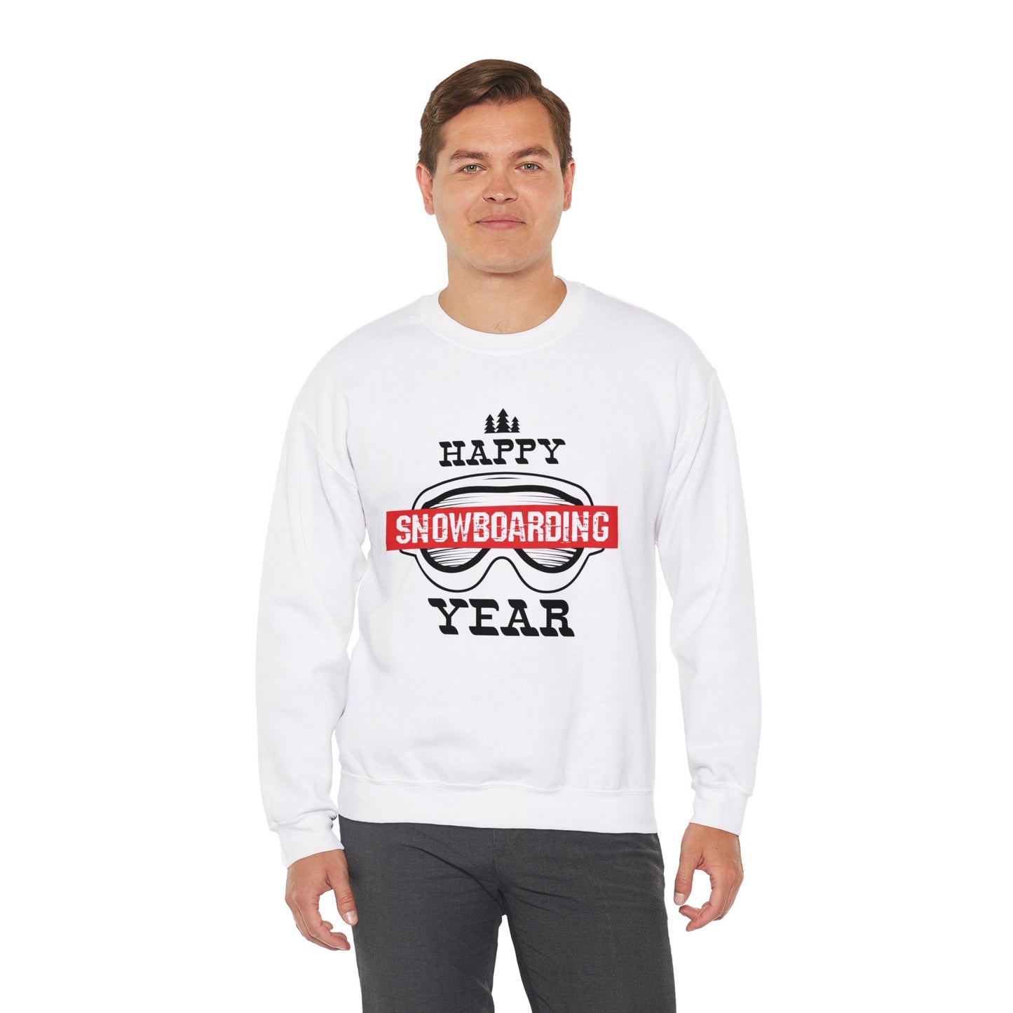 Happy Snowboarding Year - Unisex Heavy Blend™ Crewneck Sweatshirt