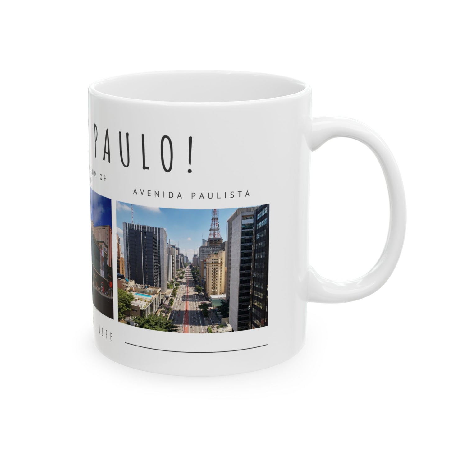Hello Sao Paulo Ceramic Mug – Art, Culture, Life (11oz & 15oz) - 12026