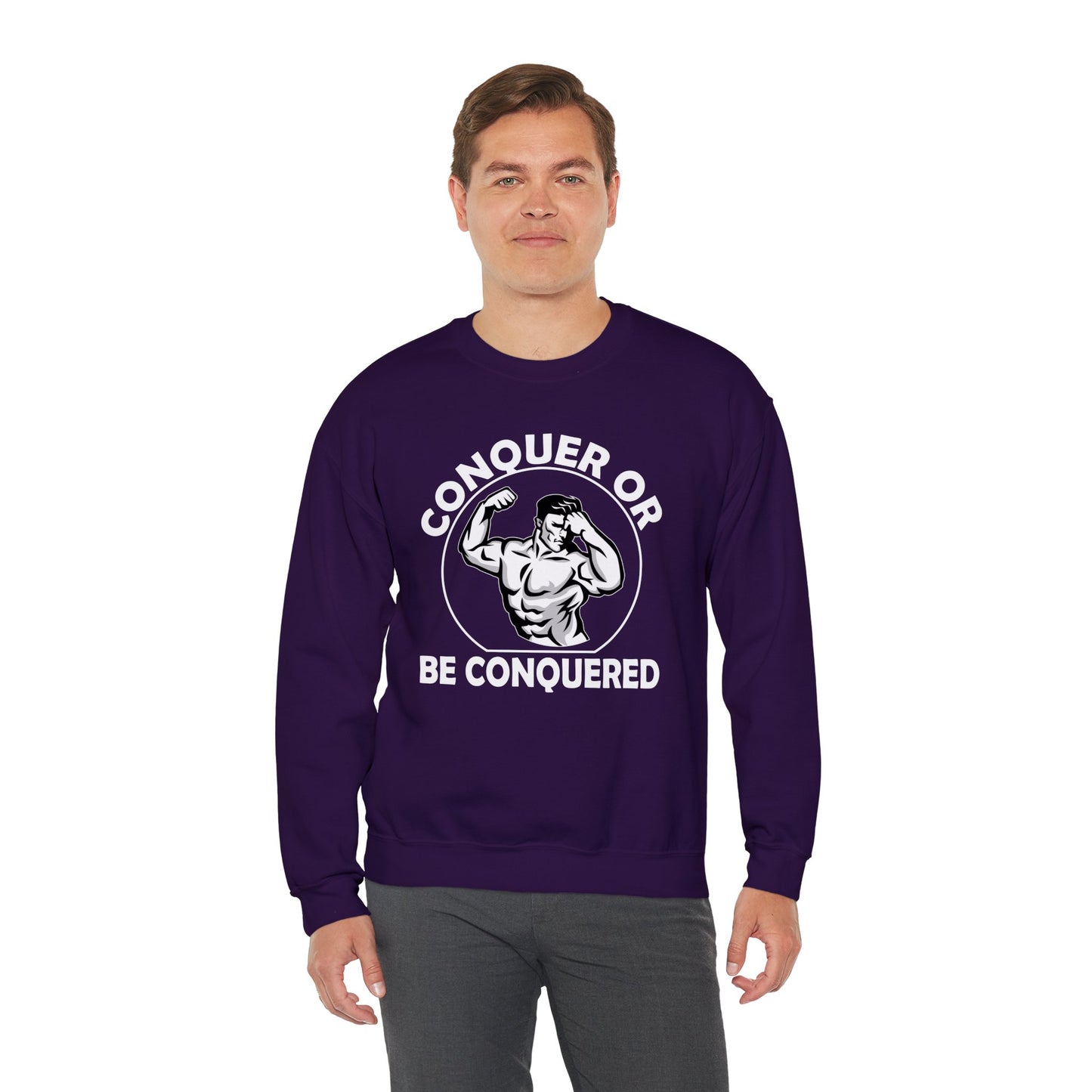 Conquer Or Be Conquered - Unisex Heavy Blend™ Crewneck Sweatshirt