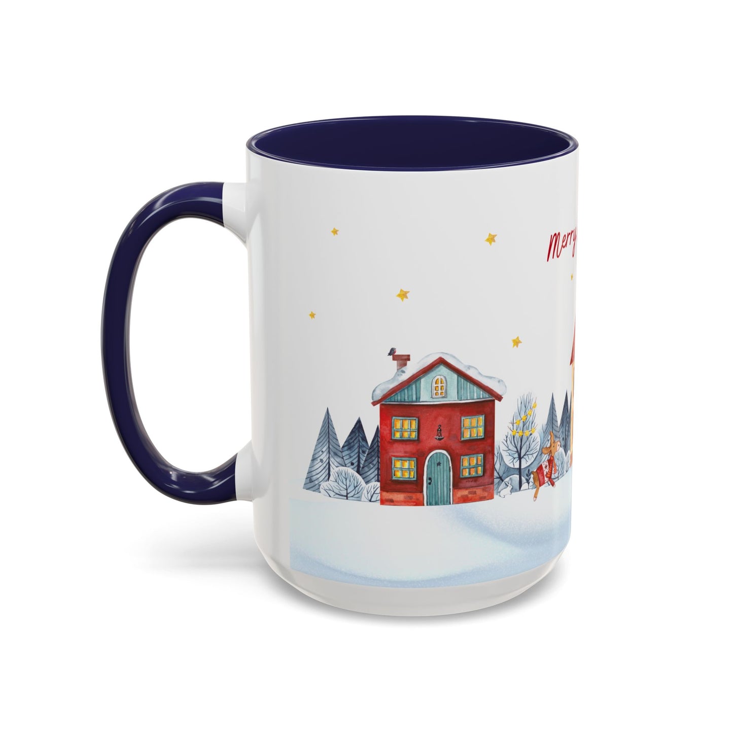 Merry Christmas, Holiday Vibe - Accent Coffee Mug (11, 15oz) - 11079