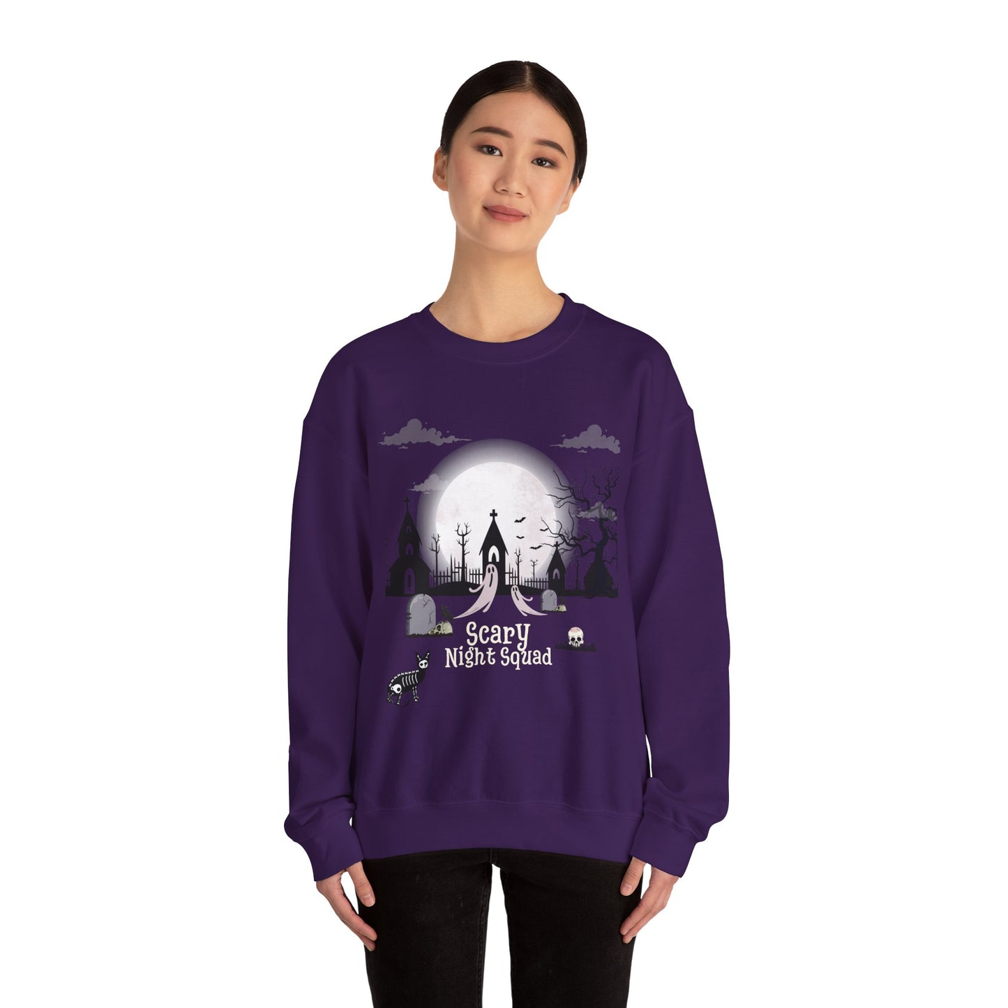 Scary Night Squad - Unisex Heavy Blend™ Crewneck Sweatshirt