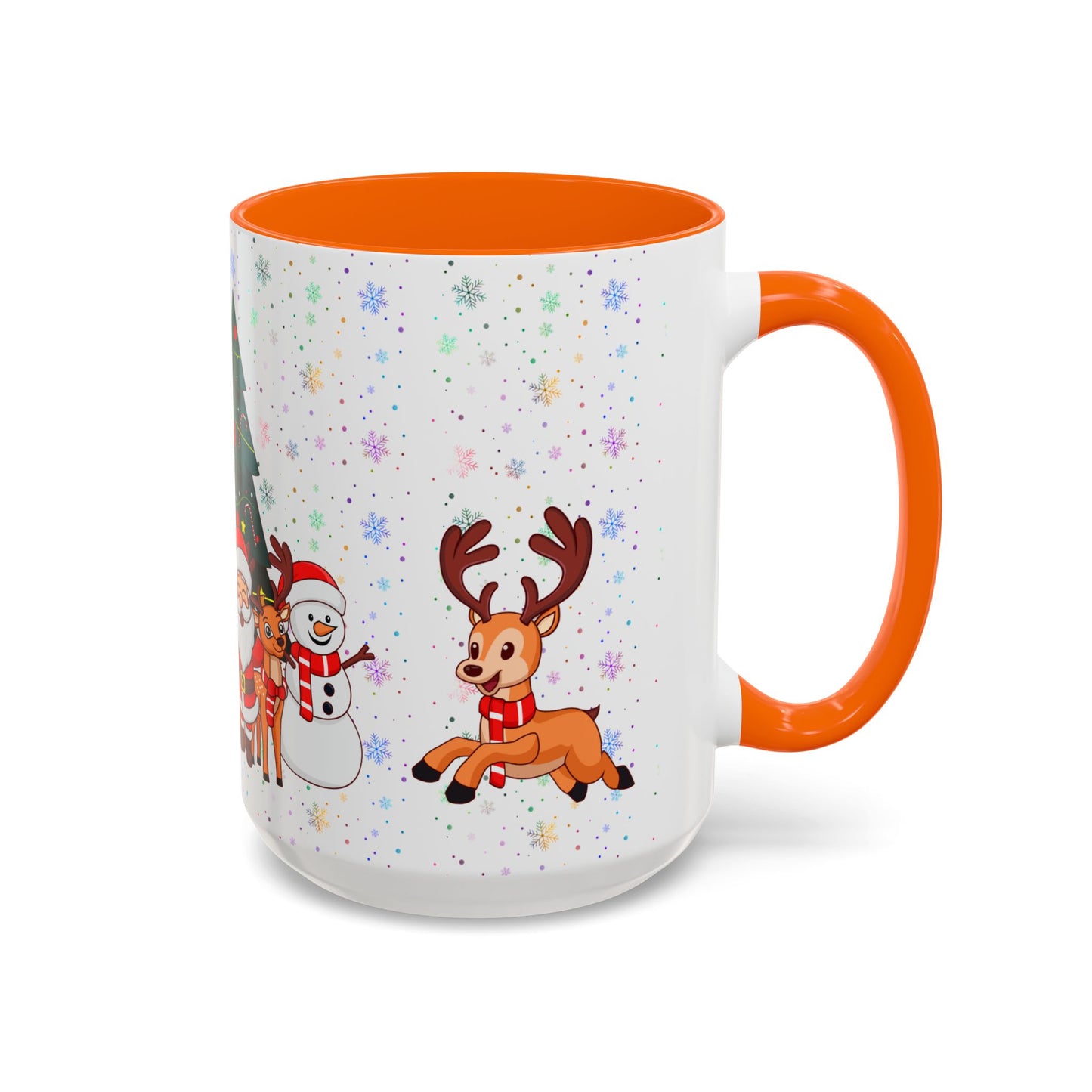 Christmas Party,  Santa,  Snowman, & Reindeer -  Accent Coffee Mug (11, 15oz) - 10428