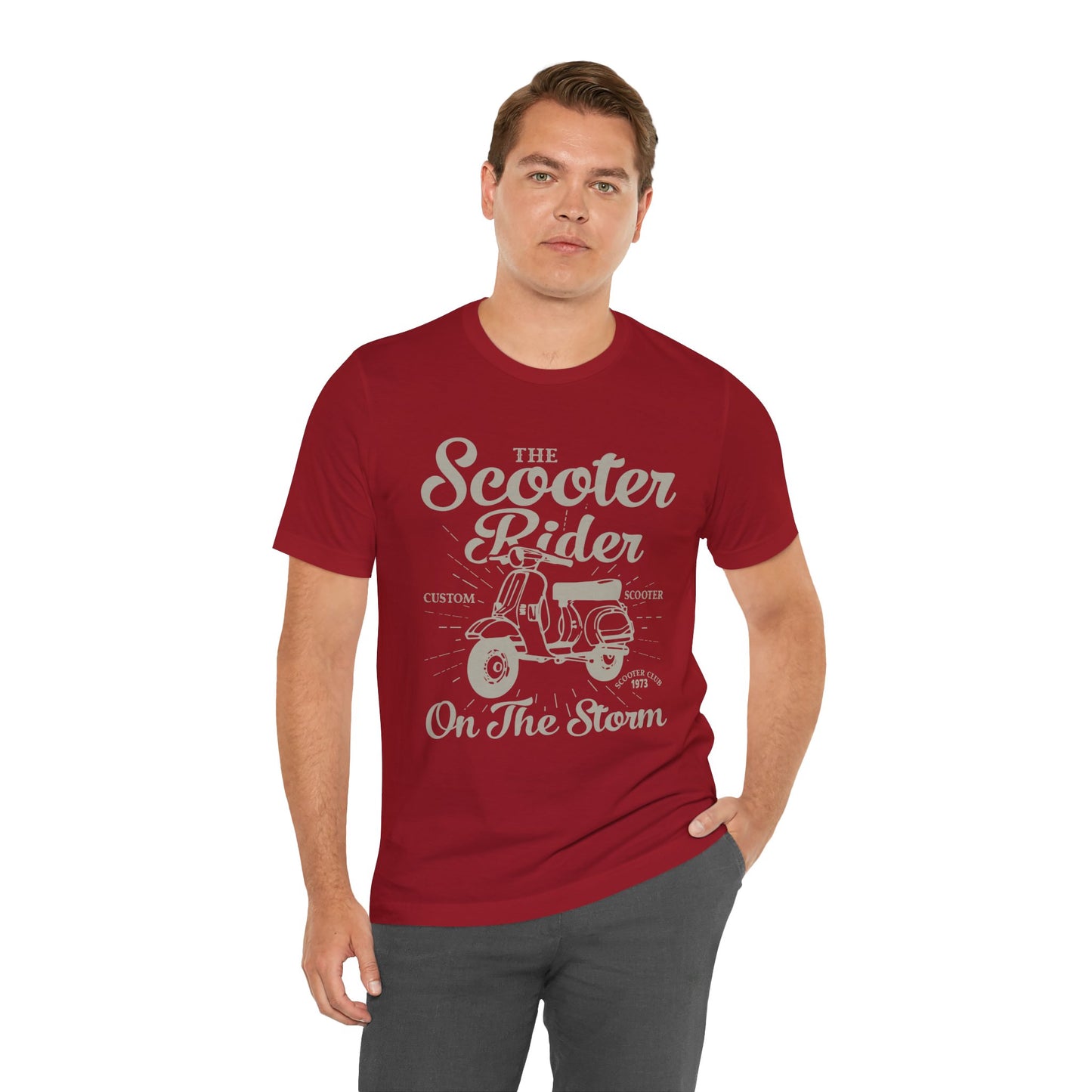 The Scooter Rider - Unisex Jersey Short Sleeve Tee - 13311