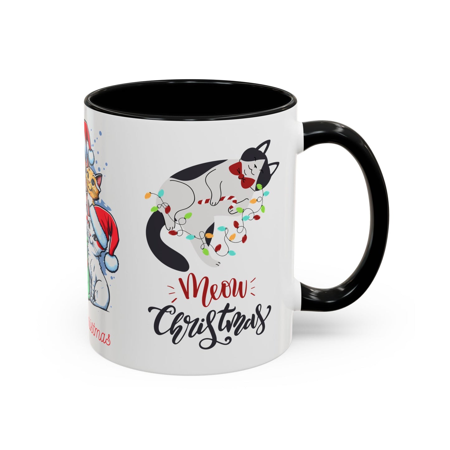 Meowy Christmas - Accent Coffee Mug (11, 15oz)