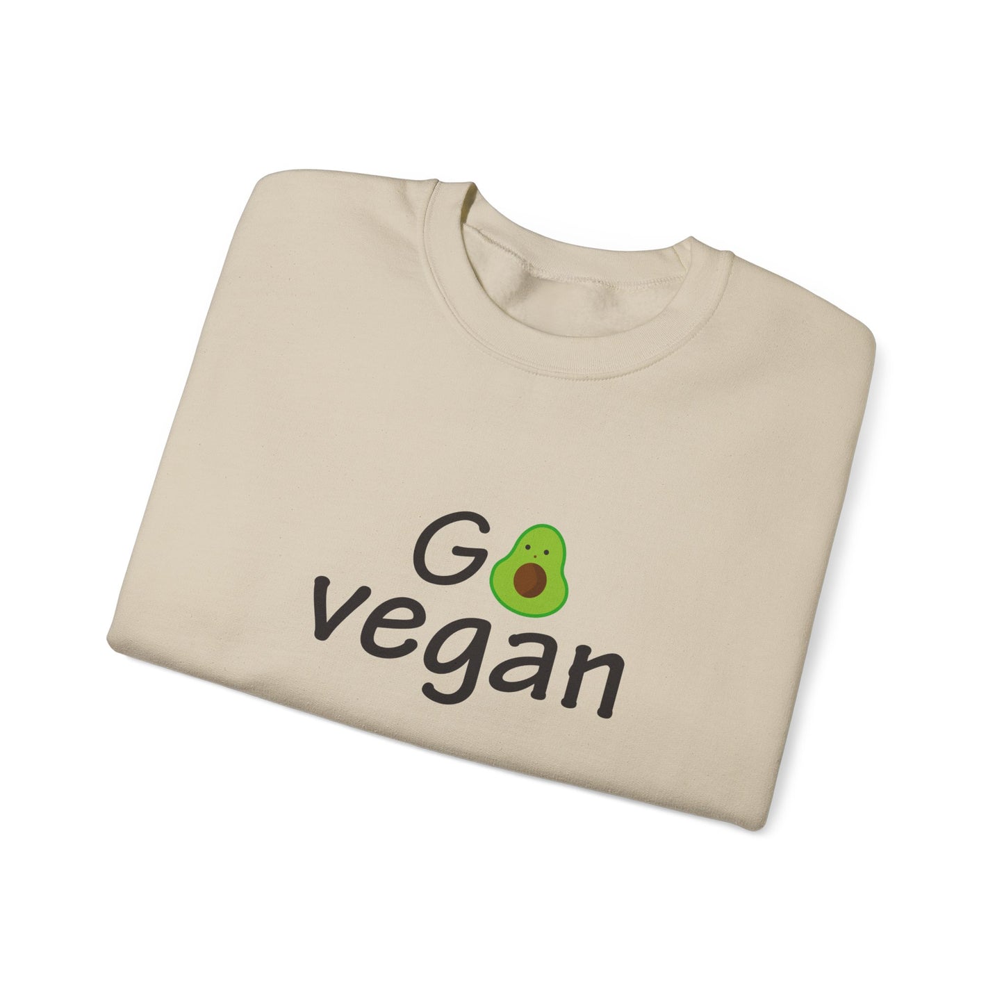 Go Vegan - Unisex Heavy Blend™ Crewneck Sweatshirt