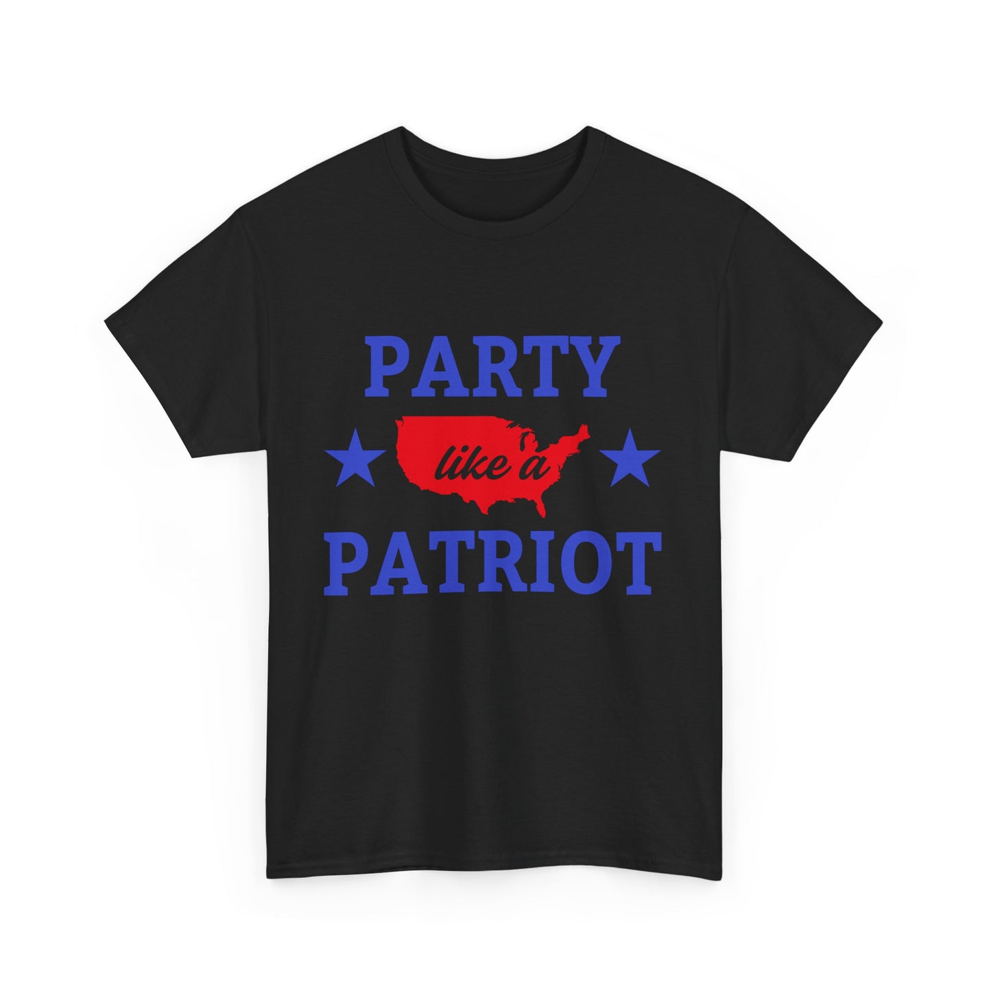 Patriotic Party Tee - Celebrate Independence, Fun Gatherings, BBQs, Gift for Patriots, Unisex Heavy Cotton T-shirt - 13732