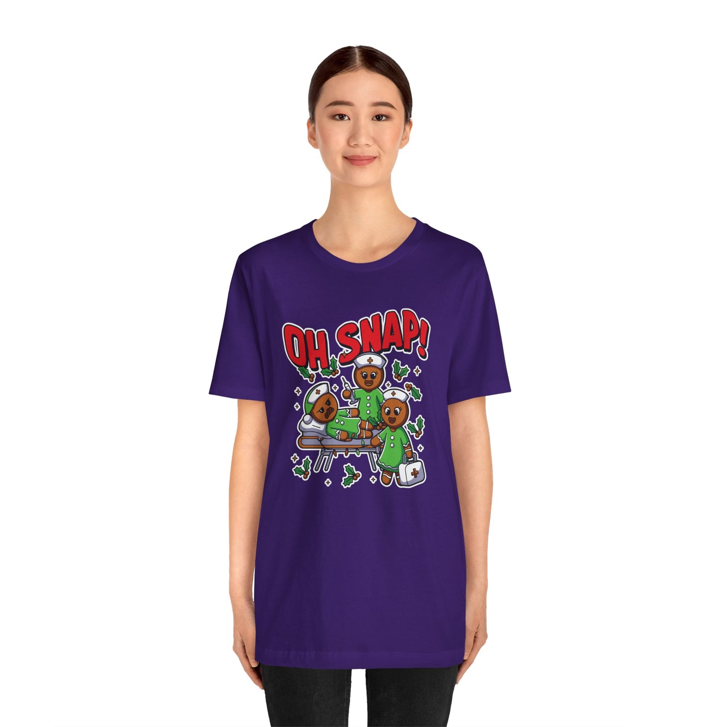 Christmas, Nurse, Oh Snap! - Unisex Jersey Short Sleeve Tee - 10351