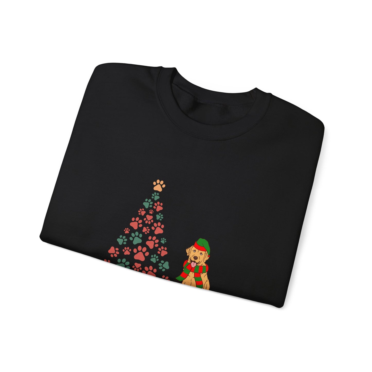 Christmas Tree & Dog - Unisex Heavy Blend™ Crewneck Sweatshirt -10239