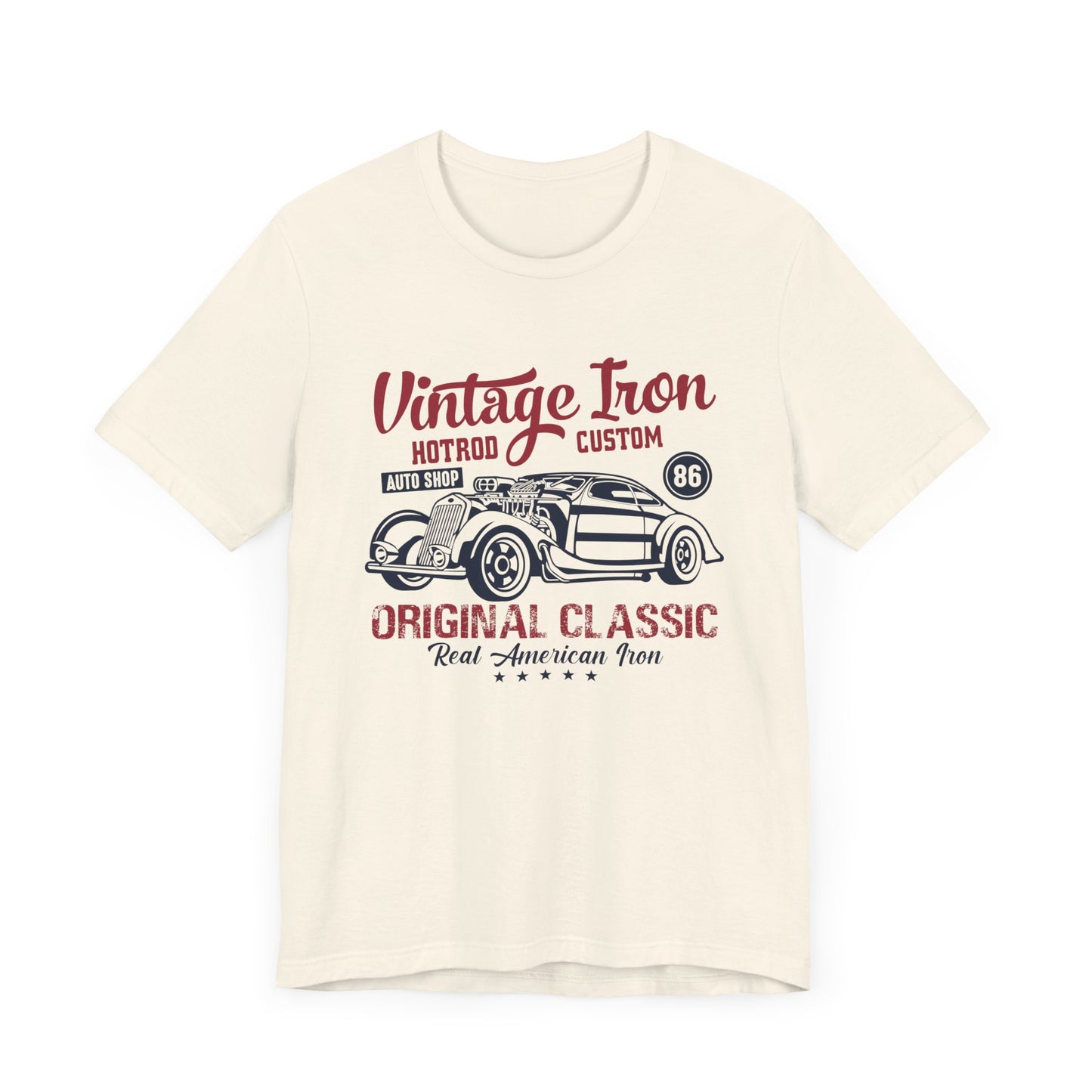Vintage Iron, Hotrod Custom, Original Classic - Unisex Jersey Short Sleeve Tee - 12609