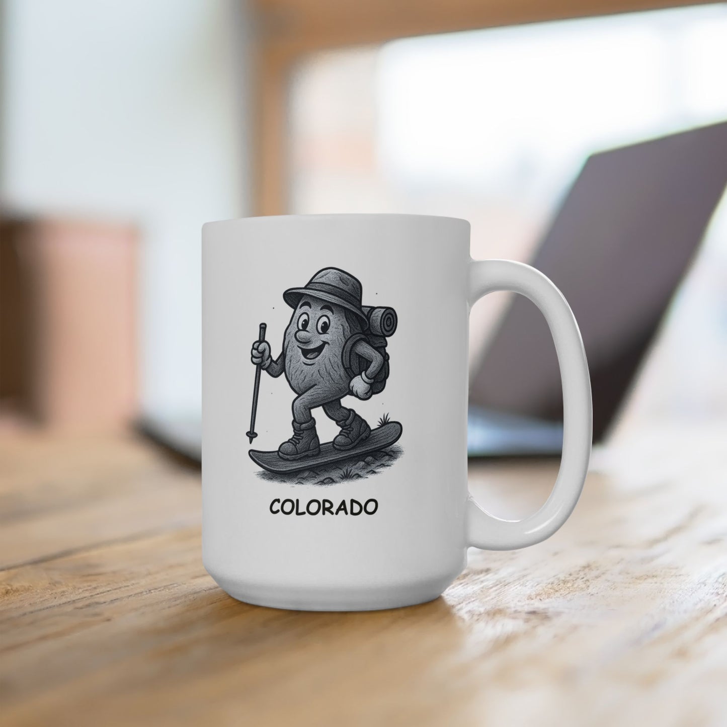 "In Colorado, we hike before breakfast and snowboard after lunch." Ceramic Mug - 13424